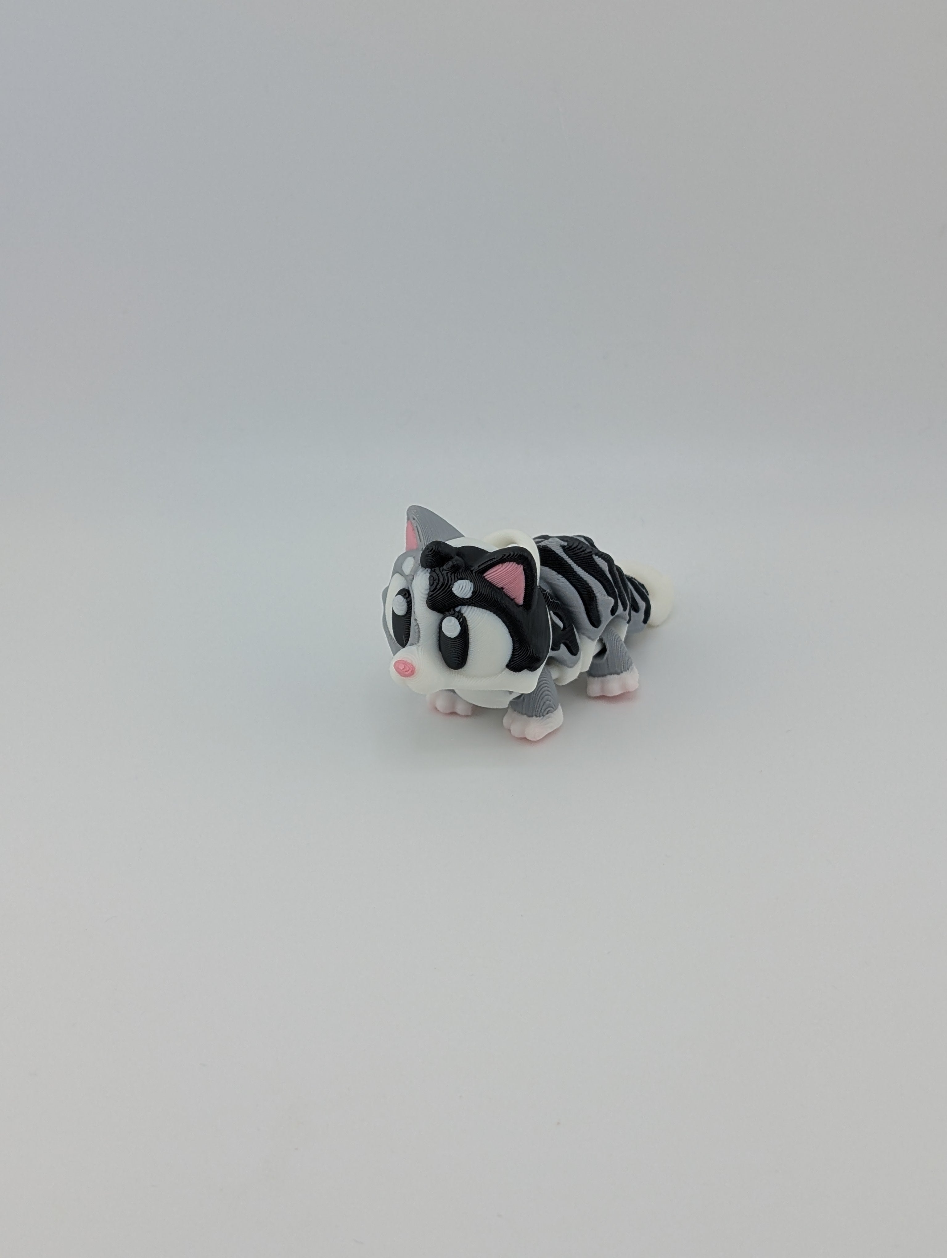 Flexi Cat Keychain Trio – Articulated 3" PLA Fidget Toy