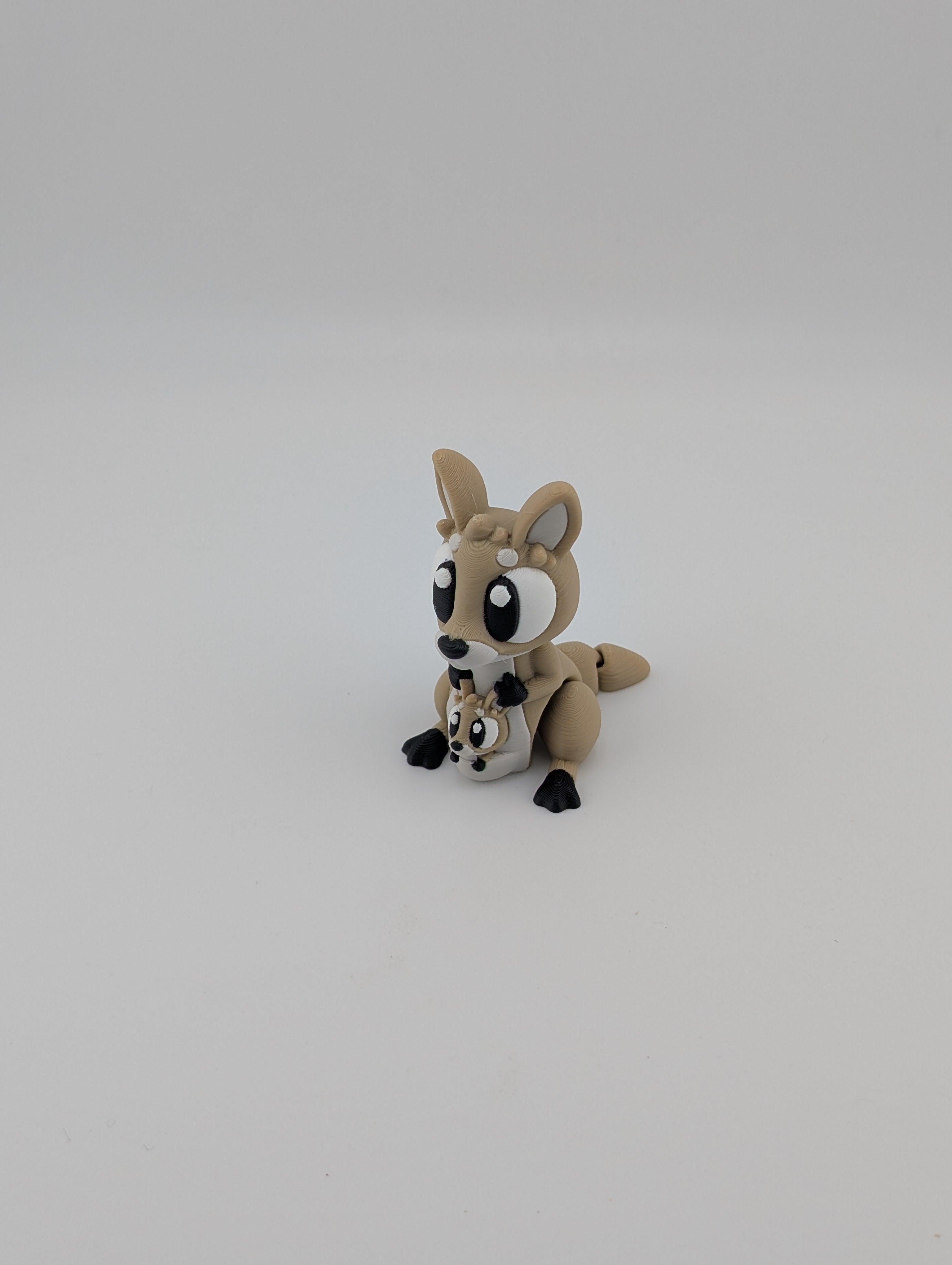 Mini Flexi Kangaroo Keychain – Adorable Articulated Charm with Joey