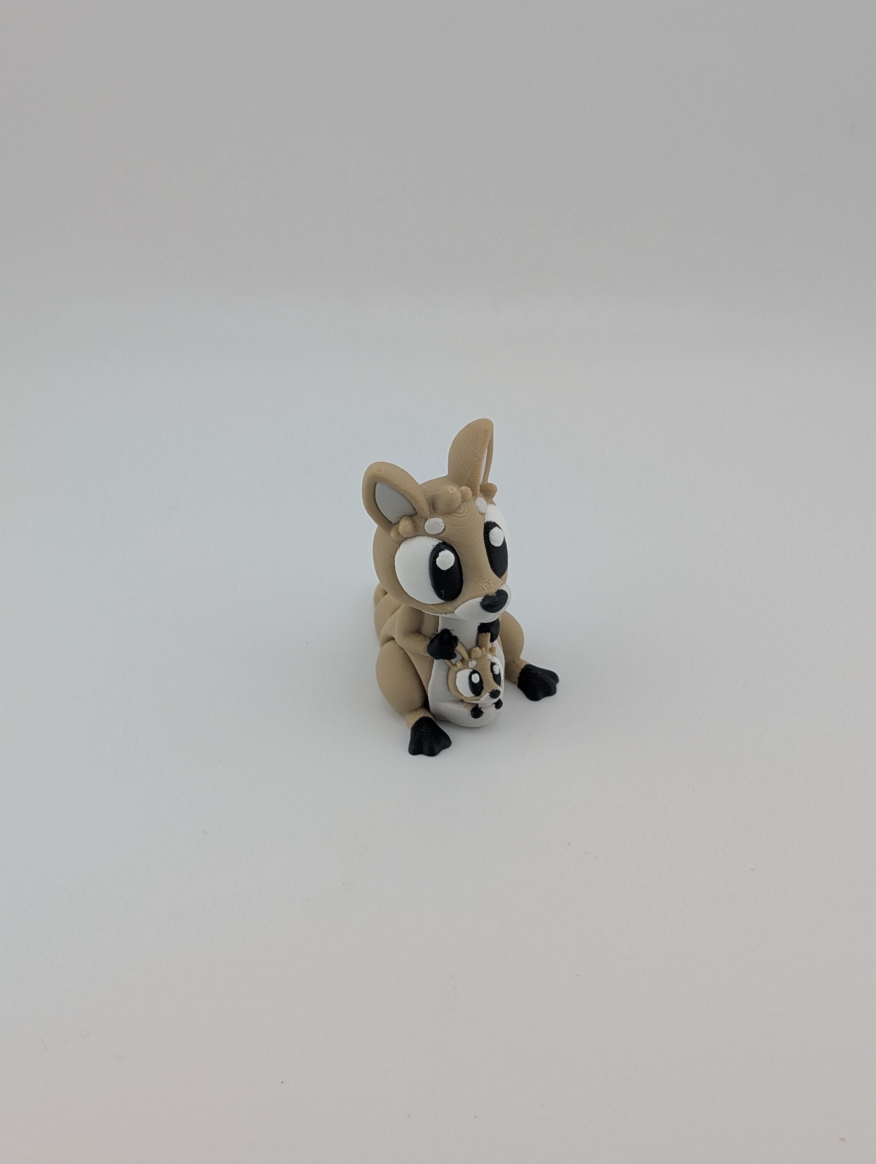 Mini Flexi Kangaroo Keychain – Adorable Articulated Charm with Joey