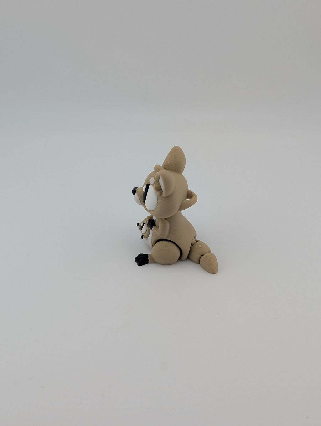Mini Flexi Kangaroo Keychain – Adorable Articulated Charm with Joey