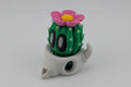 Bloblab Cactus in Skull Pot – Quirky Charm with a Glowing Floral Twist
