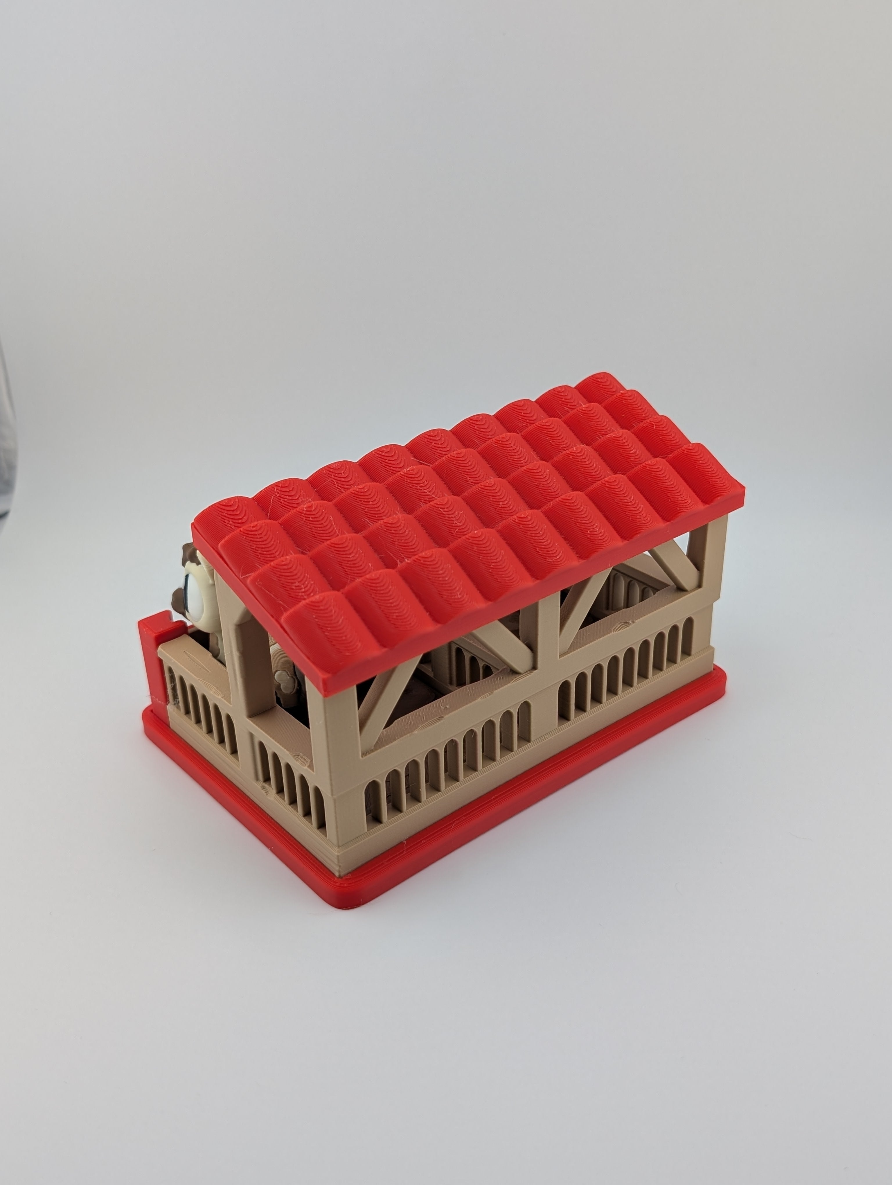 🐴🏠 Flexi Horse Stable Diorama ✨ 2-Bay Barn with 4 Articulated Keychain Buddies 🐎🎁
