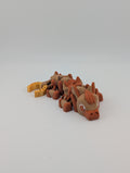 Mini Flexi Dragon – Horse-Inspired with Saddle & Golden Horseshoe