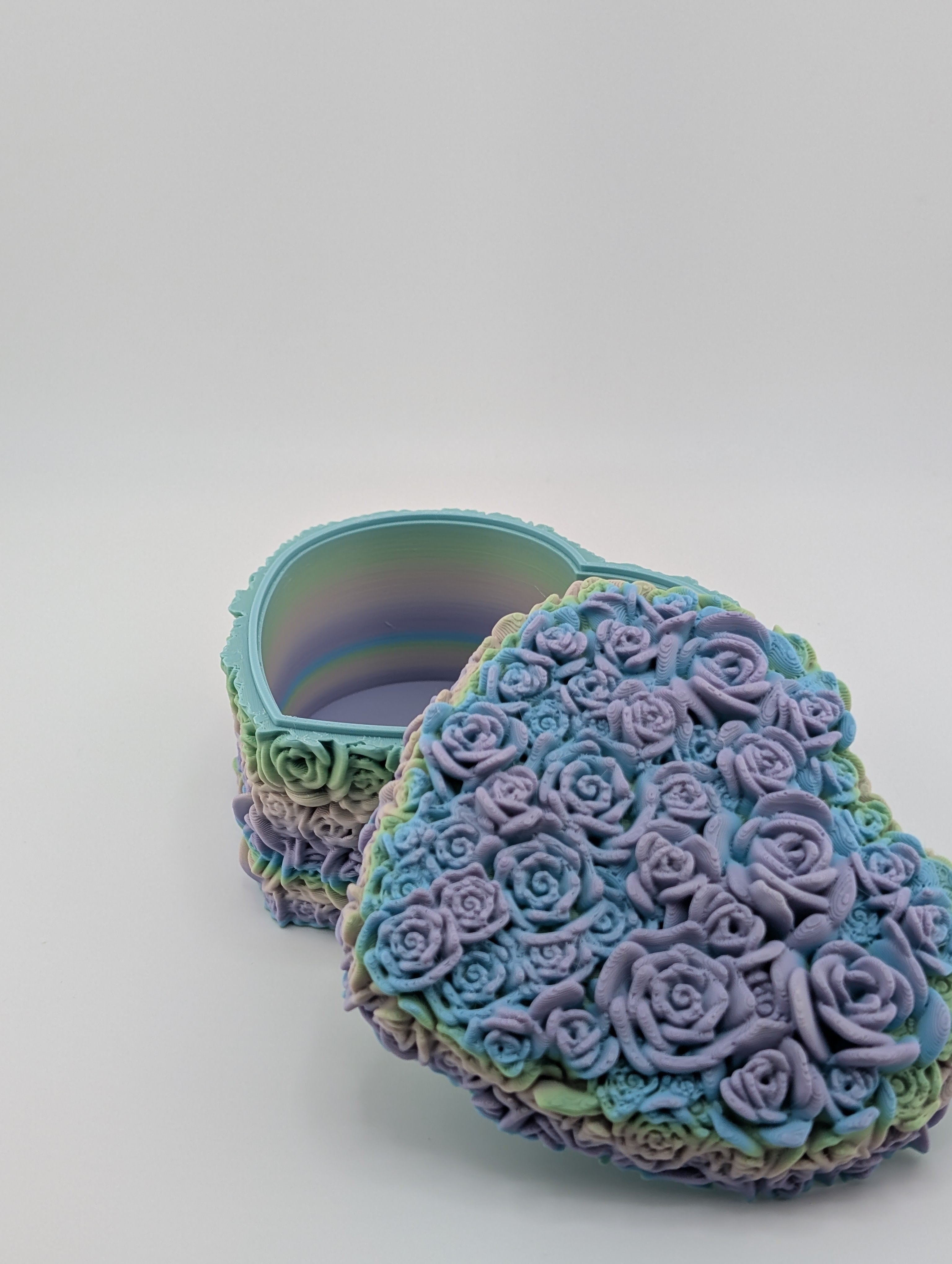 Rose Heart Valentine Box – PLA Candy & Keepsake Holder