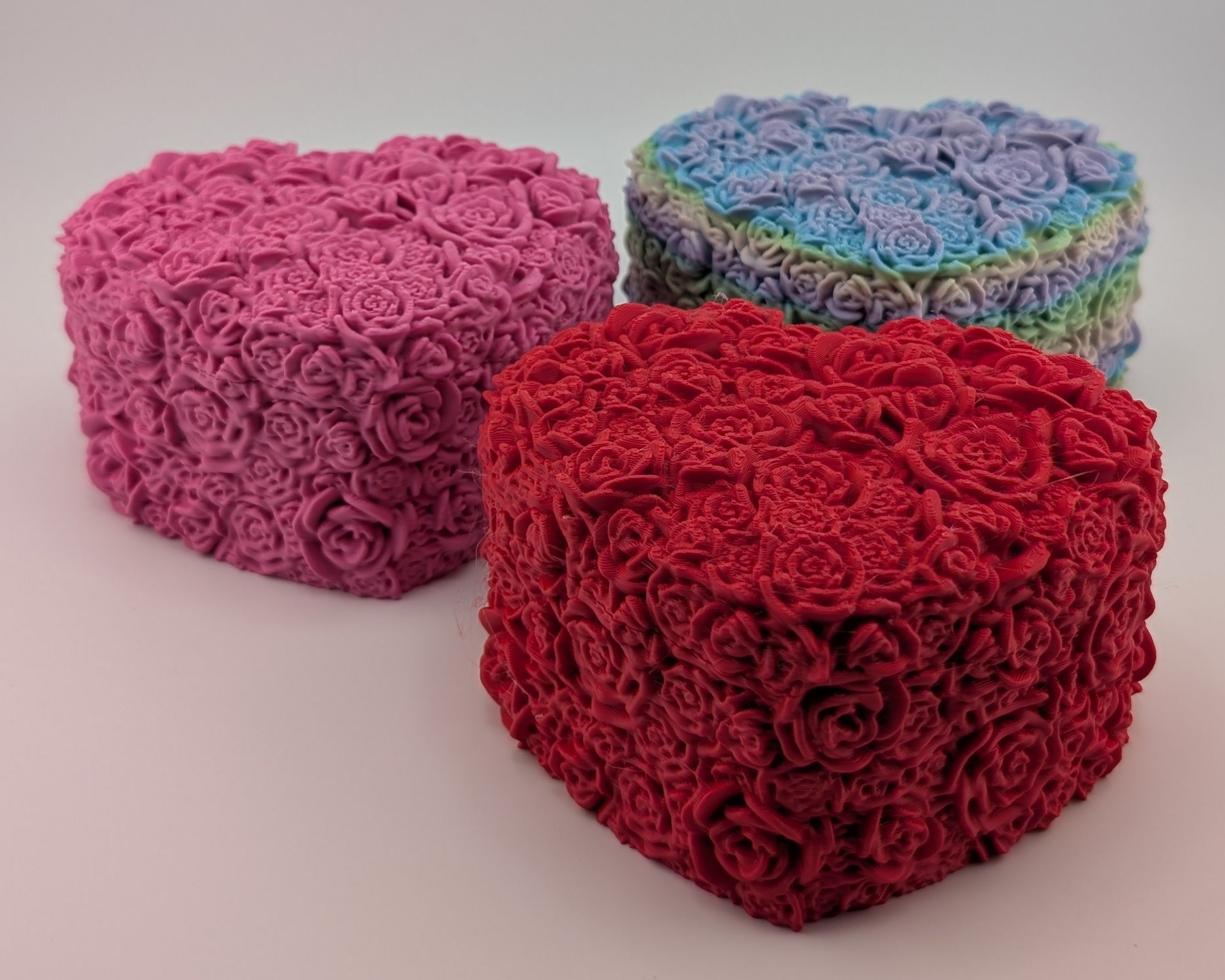 Rose Heart Valentine Box – PLA Candy & Keepsake Holder