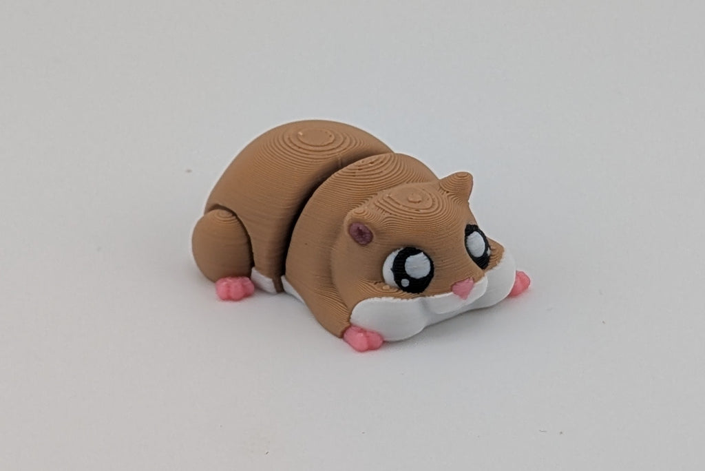 🐹🧲 Magnetic Mini Hamster Flexi | 3" "Hams-Stick" Fridge Mascot & Fidget ✨🌻