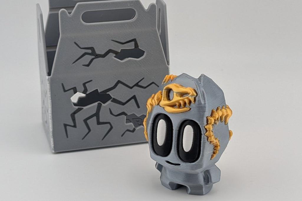 Bloblab Prehistoric Series – Fossil Rock Pet (Silk Silver & Gold PLA)