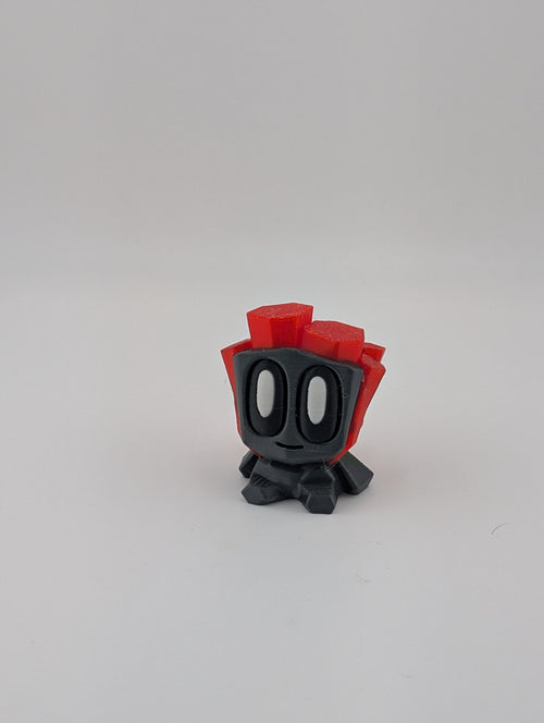 Bloblab Prehistoric Series – Crystal Rock Pet (Gray & Red Transparent PLA)