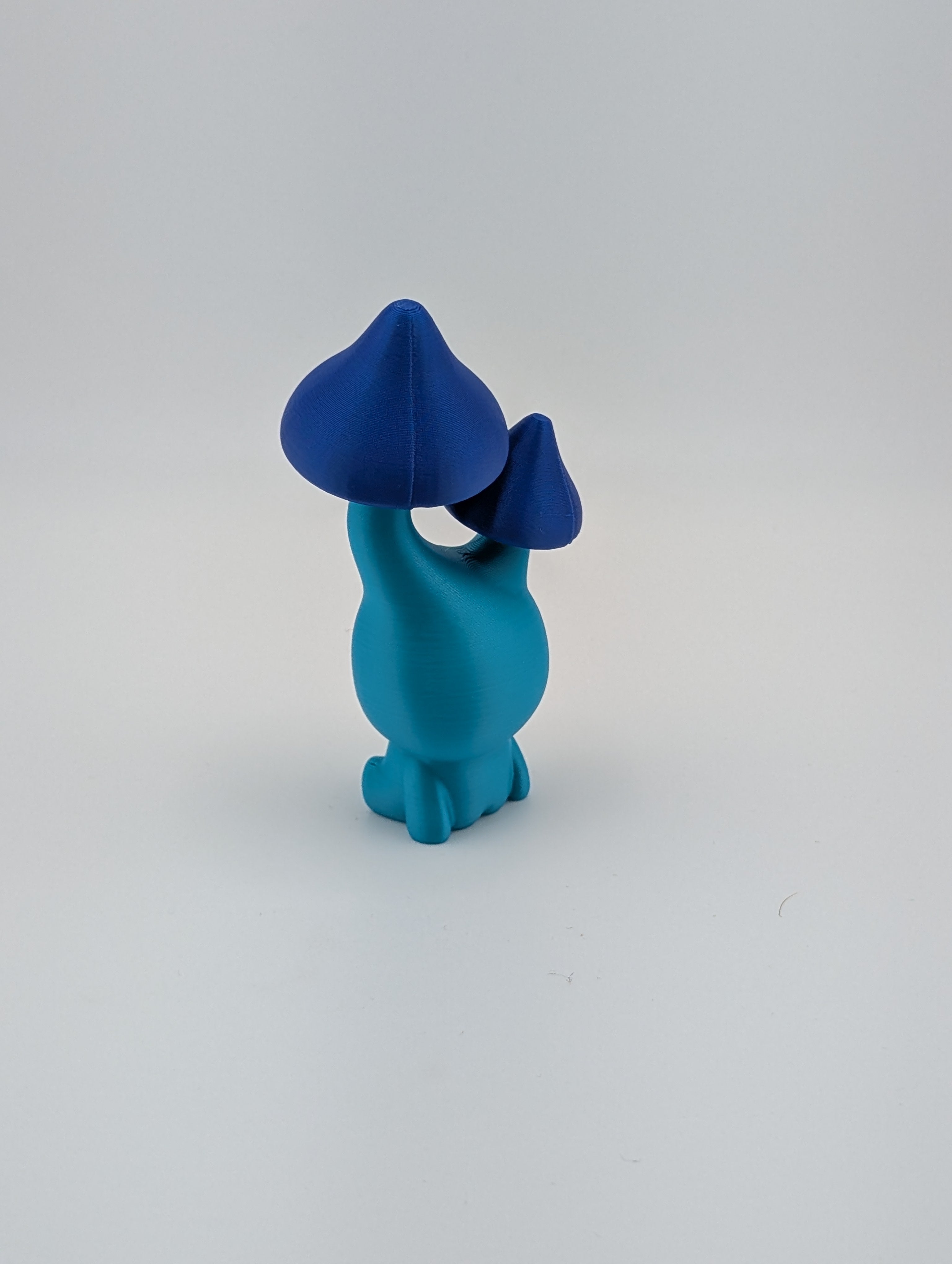 Bloblab Mushroom Series – Twincap Blue Shroom (Blue PLA with Stump Base)