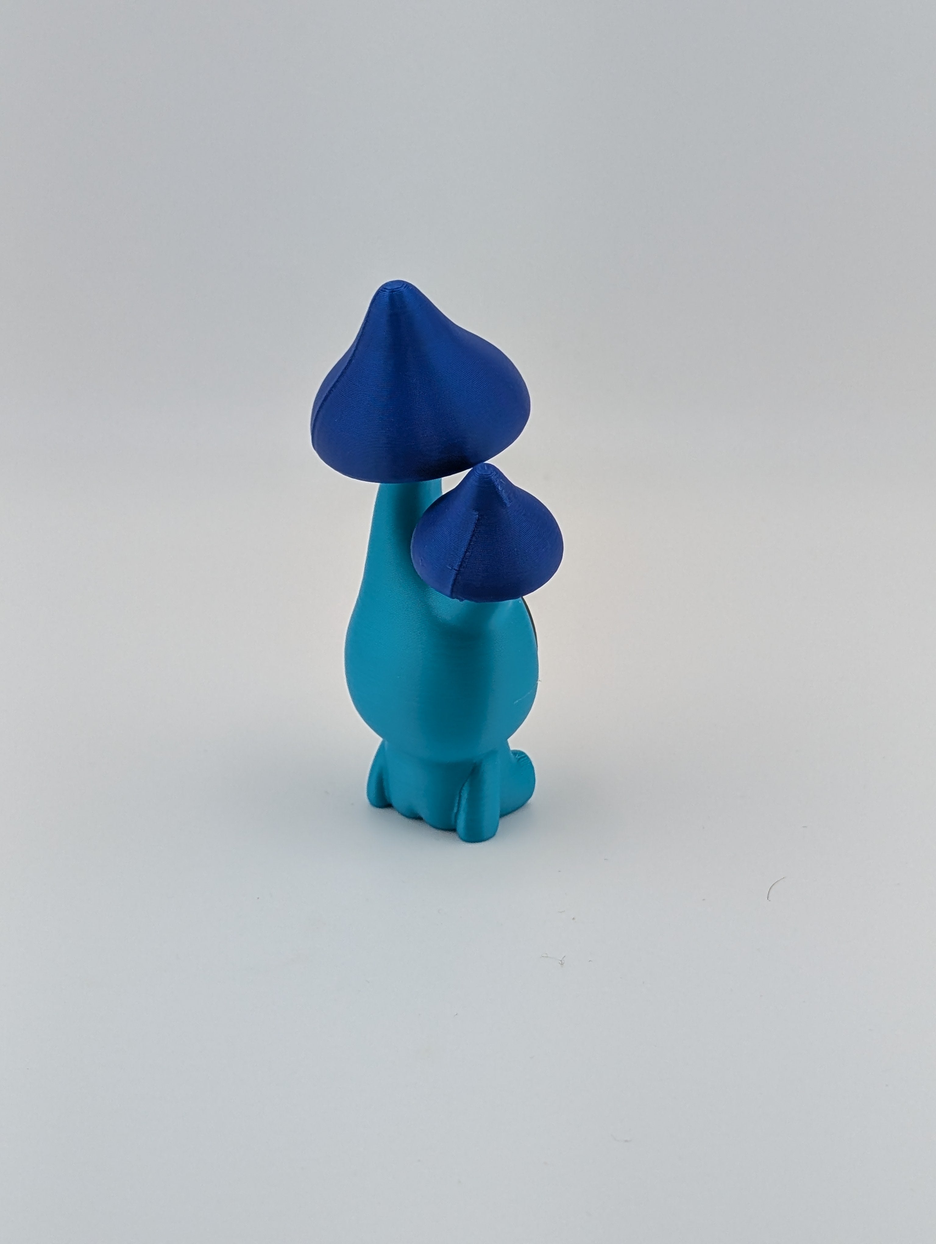 Bloblab Mushroom Series – Twincap Blue Shroom (Blue PLA with Stump Base)