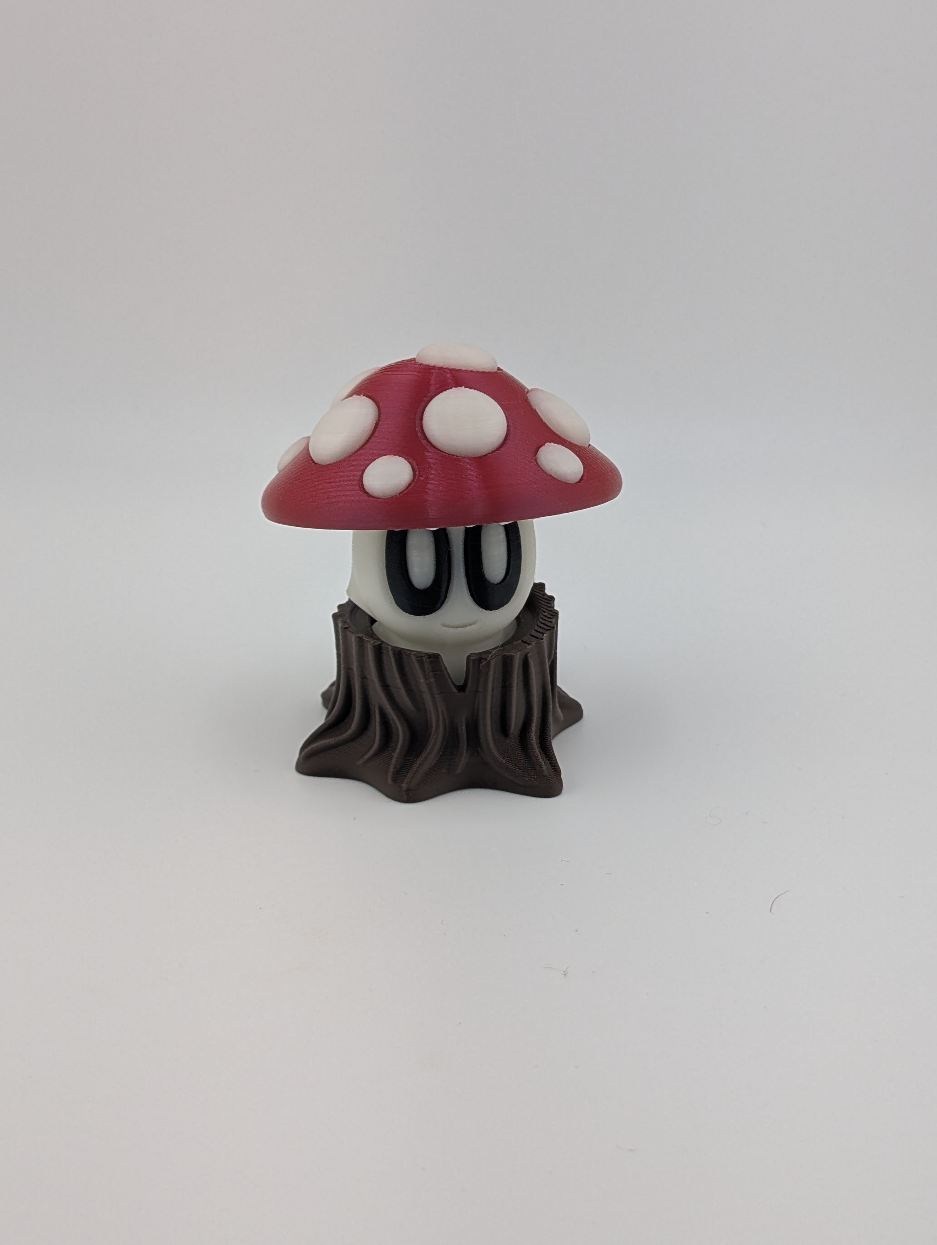 Bloblab Mushroom Series – Flycap Shroom (UV Reactive Glow PLA with Red Cap)