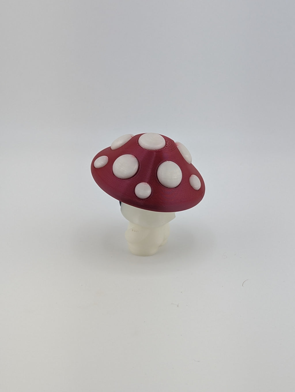 Bloblab Mushroom Series – Flycap Shroom (UV Reactive Glow PLA with Red Cap)