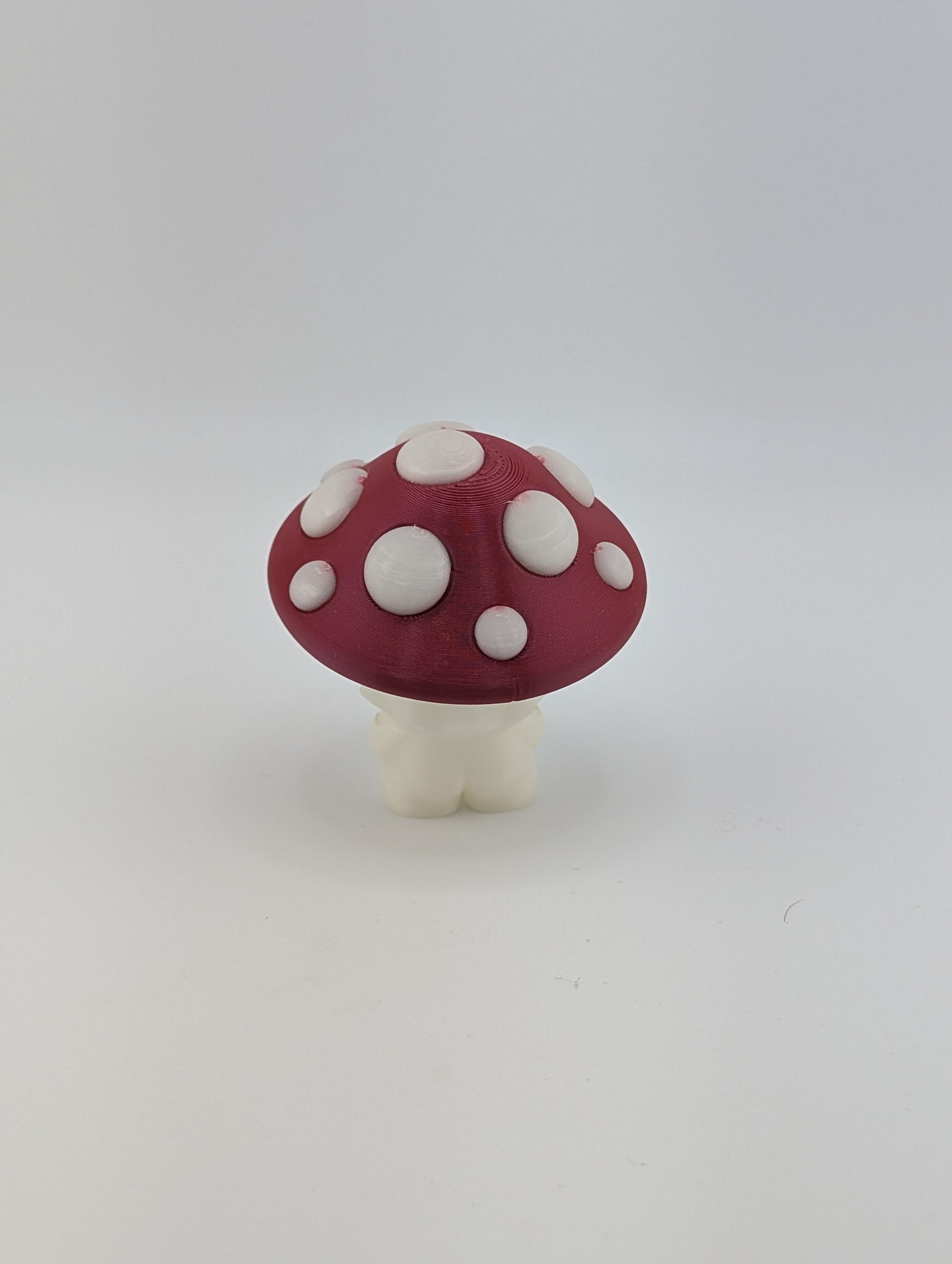 Bloblab Mushroom Series – Flycap Shroom (UV Reactive Glow PLA with Red Cap)