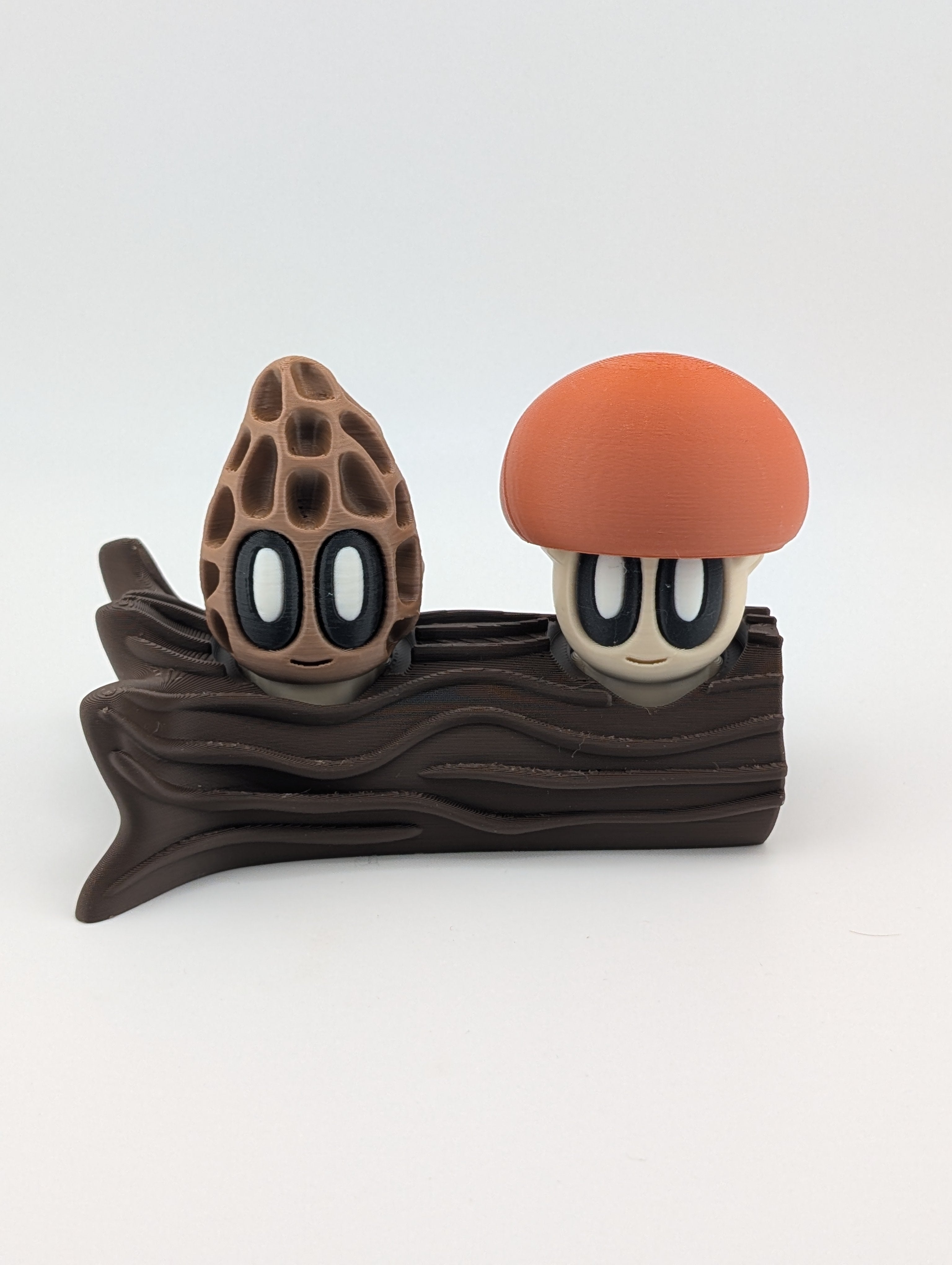 Bloblab Mushroom Series – Fallen Tree Display Trunk (Brown PLA)