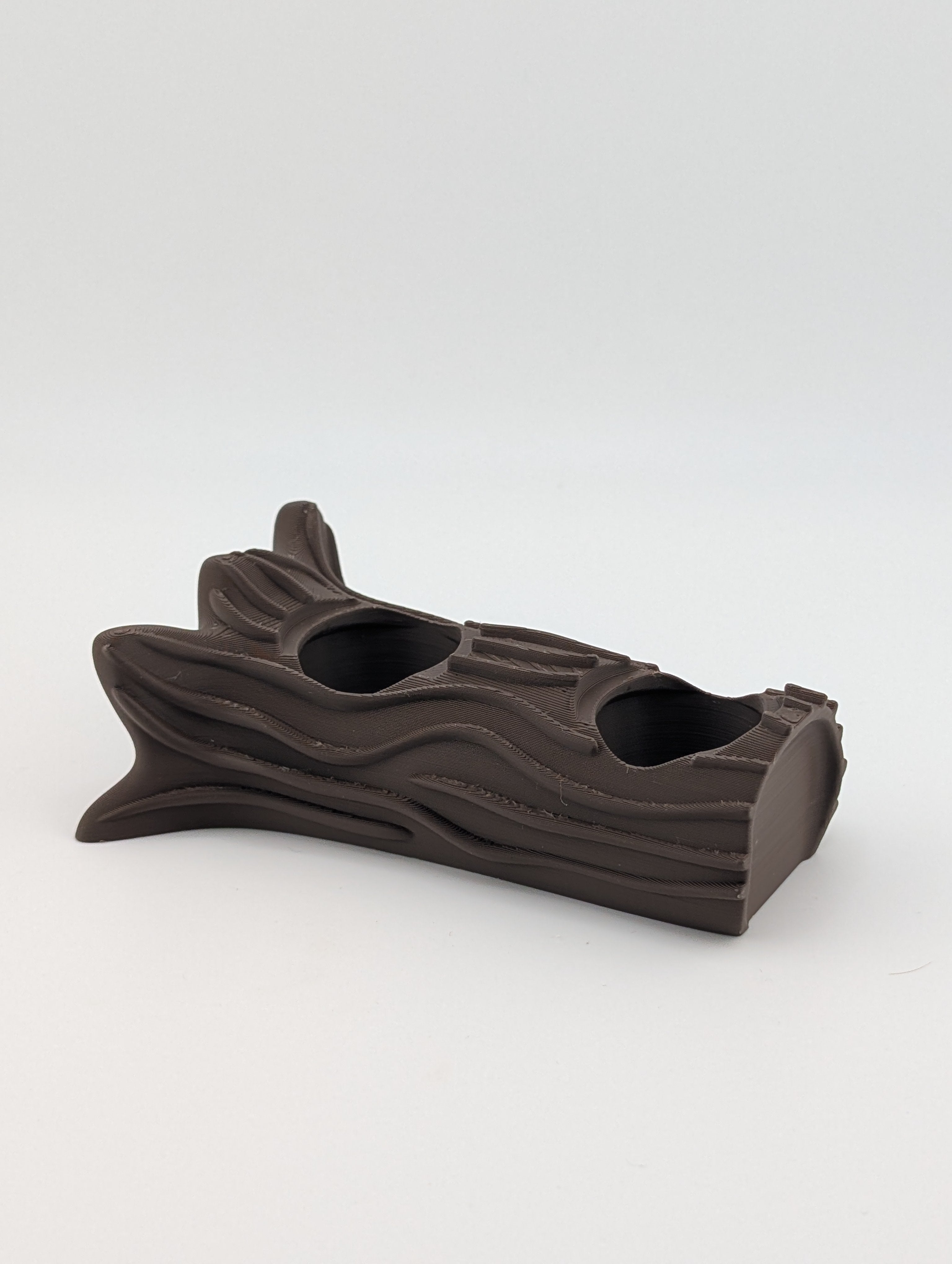 Bloblab Mushroom Series – Fallen Tree Display Trunk (Brown PLA)