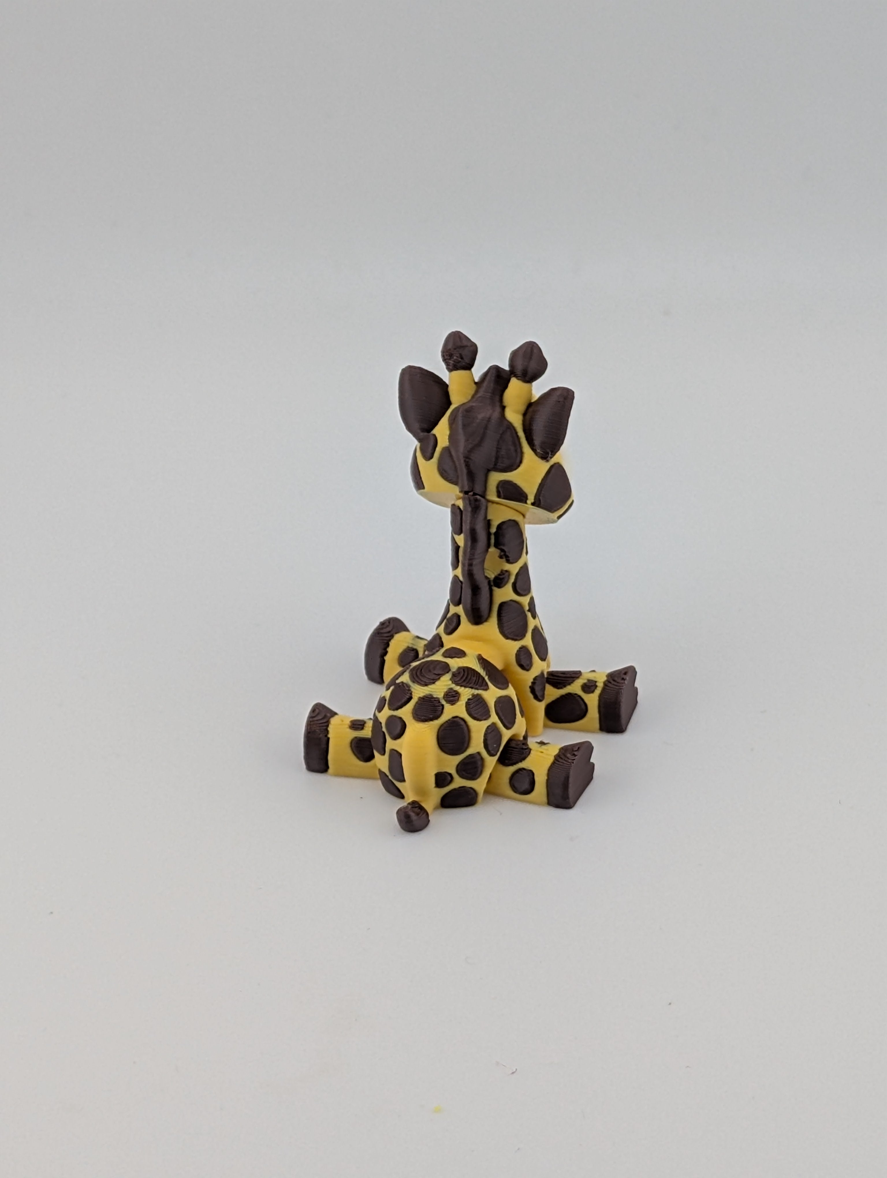 🦒✨ Mini Flexi-Giraffe! 🌍 2.25" Articulated Safari Fidget & Keychain Charm 🔑🥨