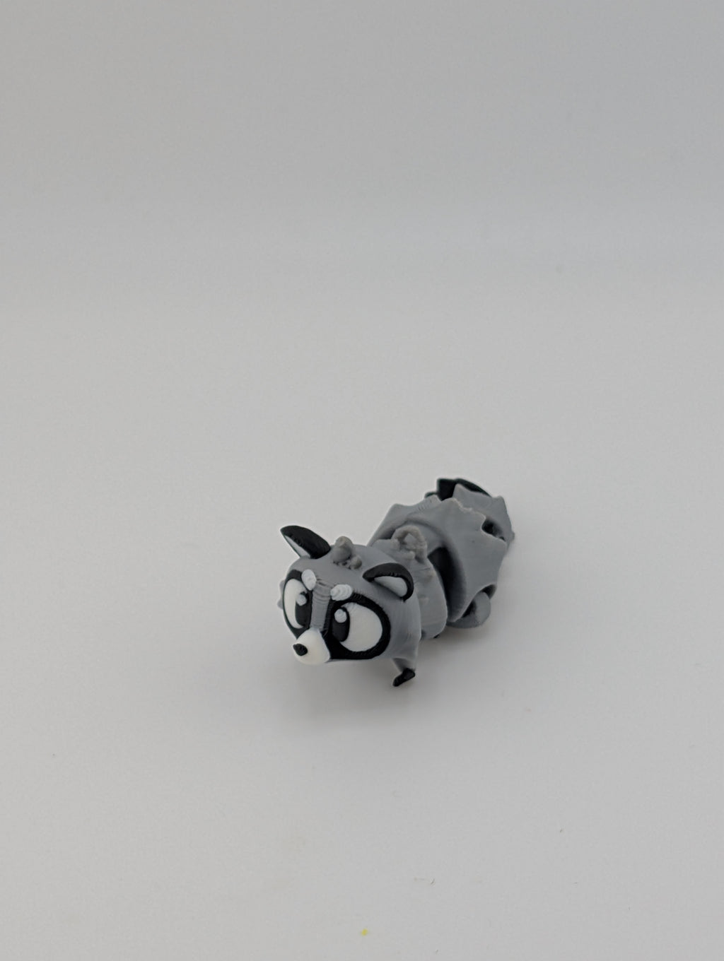 🦝✨ Mini Raccoon Keychain Buddy! 🤏 2.5" Articulated "Trash Panda" Bag Charm 🗑️🔑