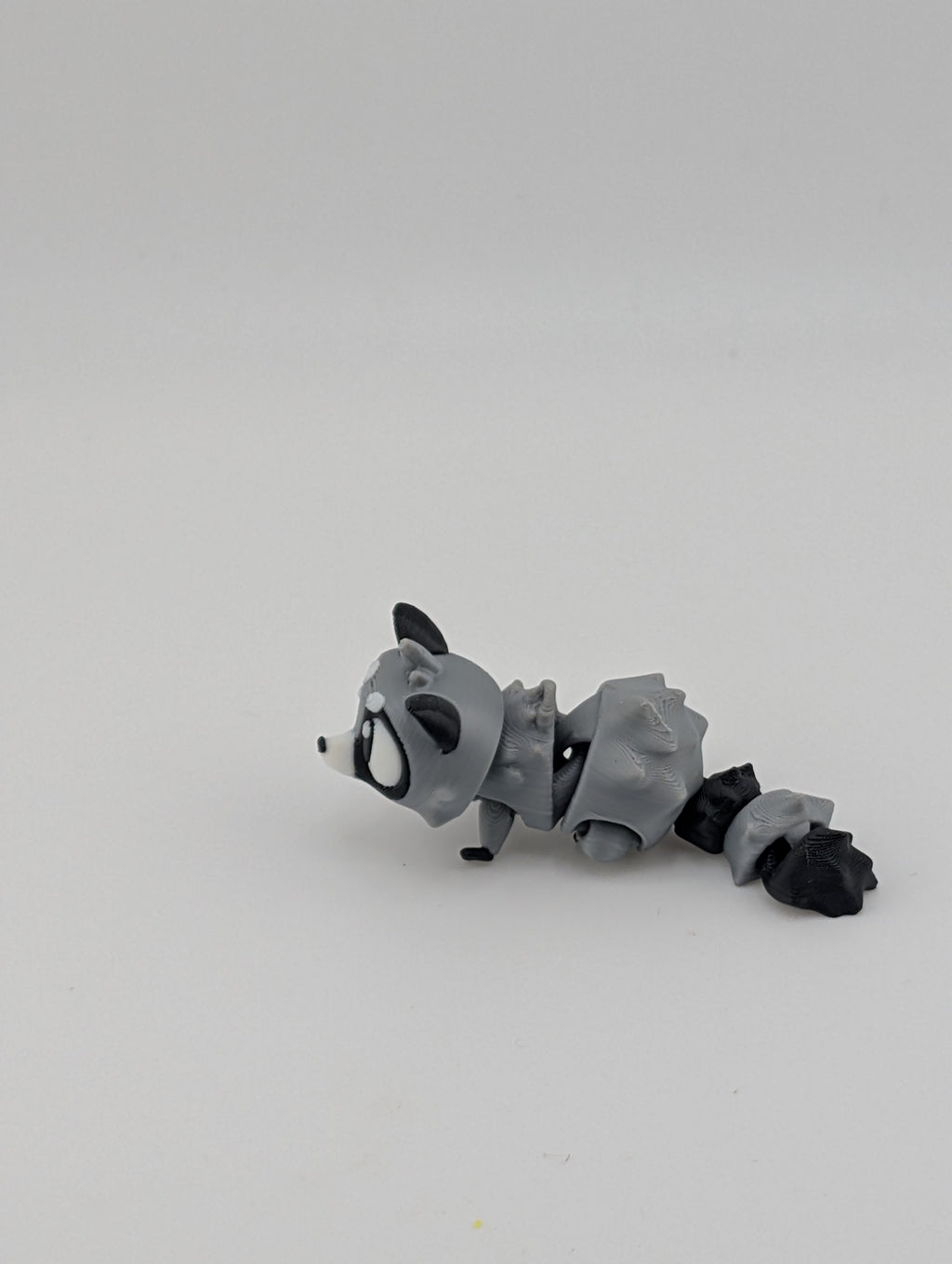 🦝✨ Mini Raccoon Keychain Buddy! 🤏 2.5" Articulated "Trash Panda" Bag Charm 🗑️🔑