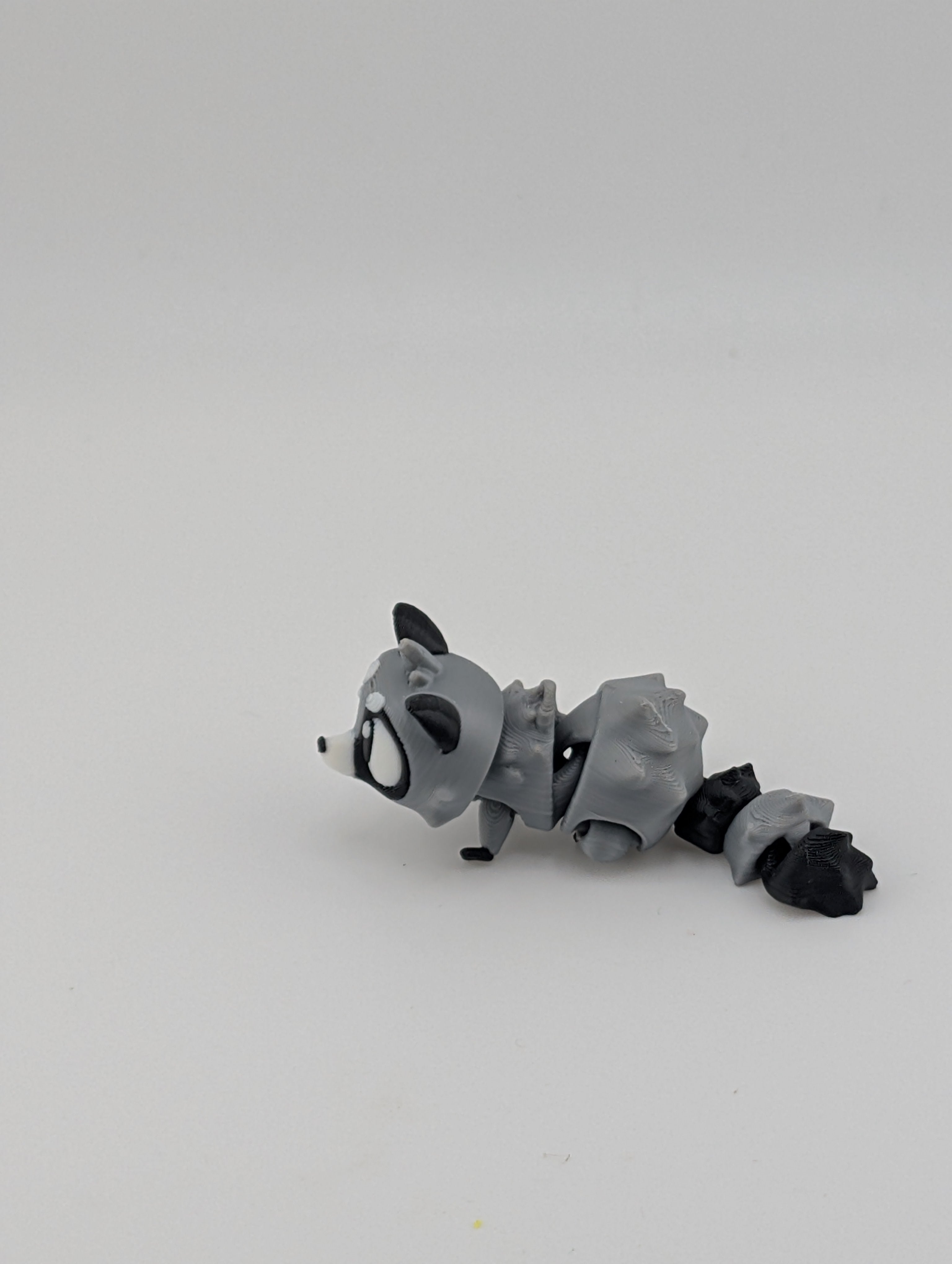 🦝✨ Mini Raccoon Keychain Buddy! 🤏 2.5" Articulated "Trash Panda" Bag Charm 🗑️🔑