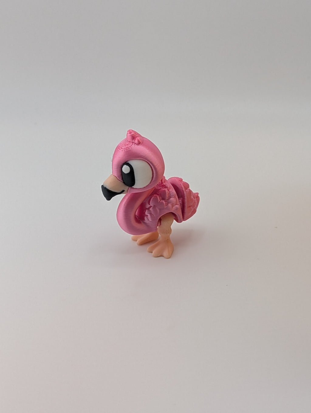 🦩💖 Mini Flexi-Flamingo Keychain Buddy! ✨ 2.38" Articulated "Strut-Star" Bag Charm 🌴🩰