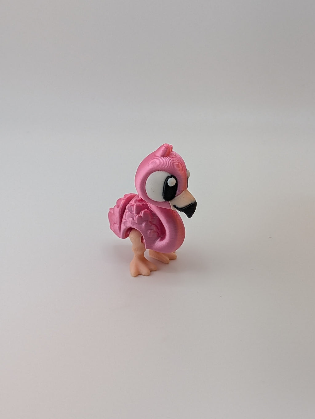 🦩💖 Mini Flexi-Flamingo Keychain Buddy! ✨ 2.38" Articulated "Strut-Star" Bag Charm 🌴🩰