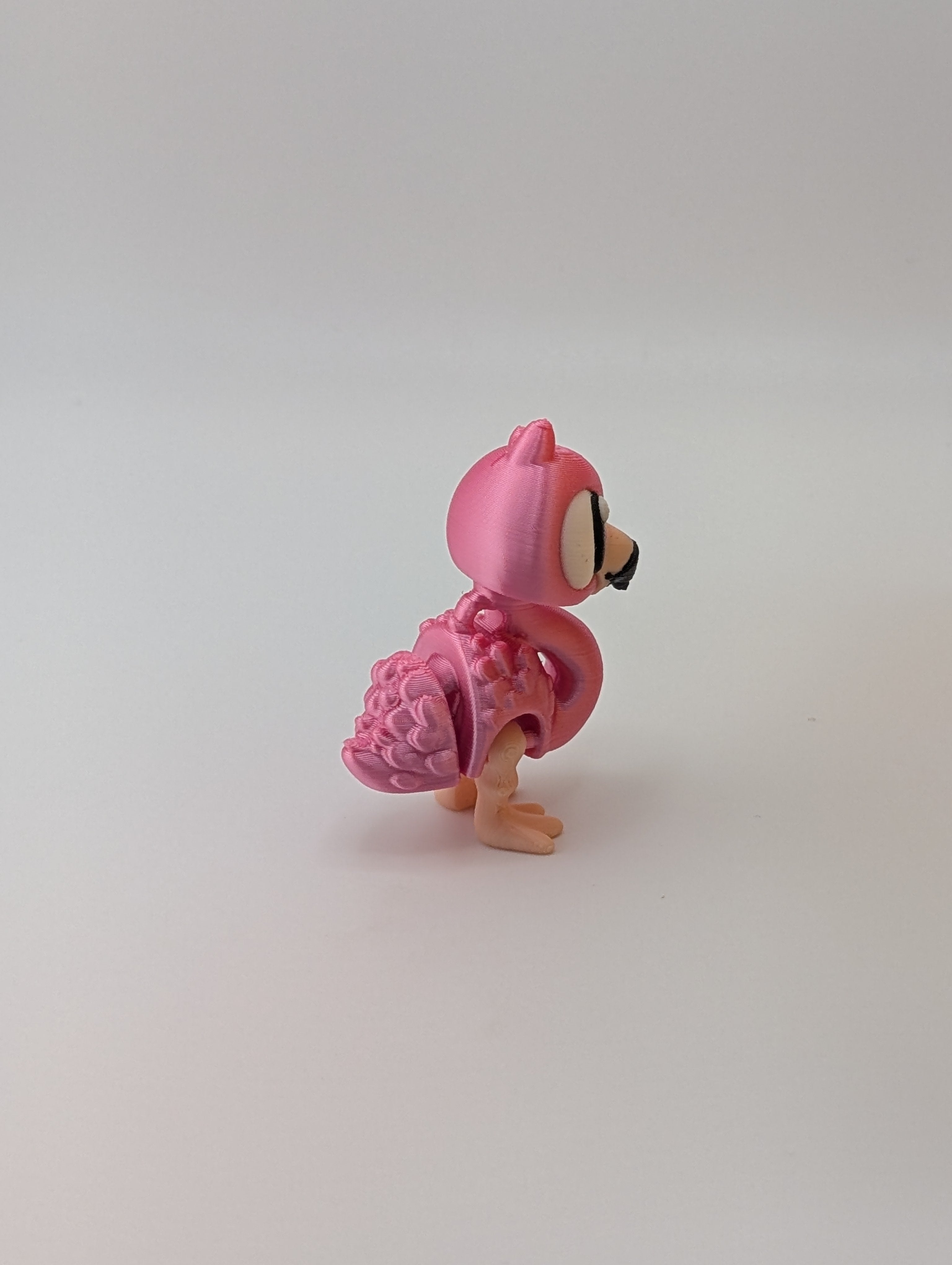 🦩💖 Mini Flexi-Flamingo Keychain Buddy! ✨ 2.38" Articulated "Strut-Star" Bag Charm 🌴🩰