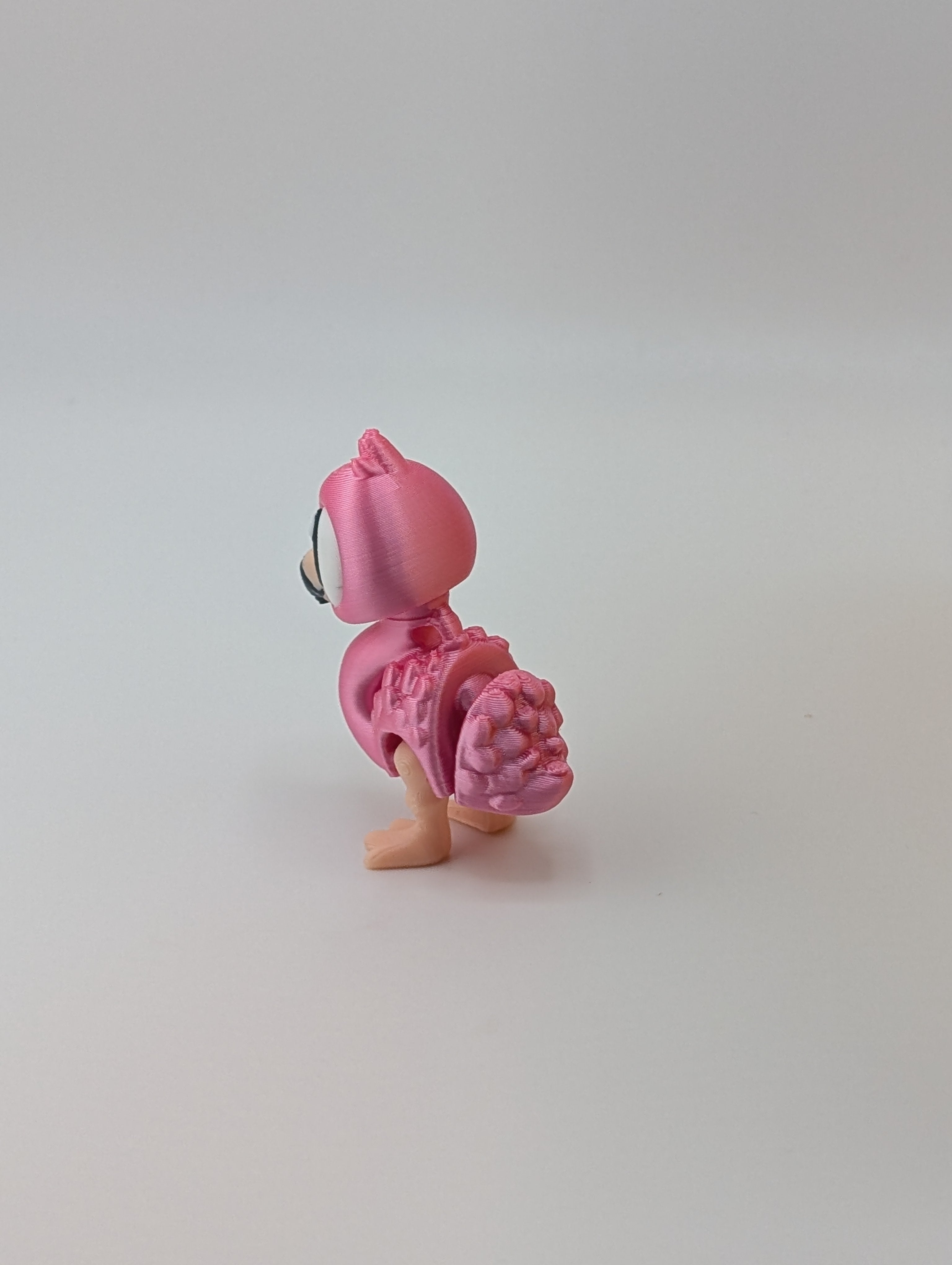🦩💖 Mini Flexi-Flamingo Keychain Buddy! ✨ 2.38" Articulated "Strut-Star" Bag Charm 🌴🩰