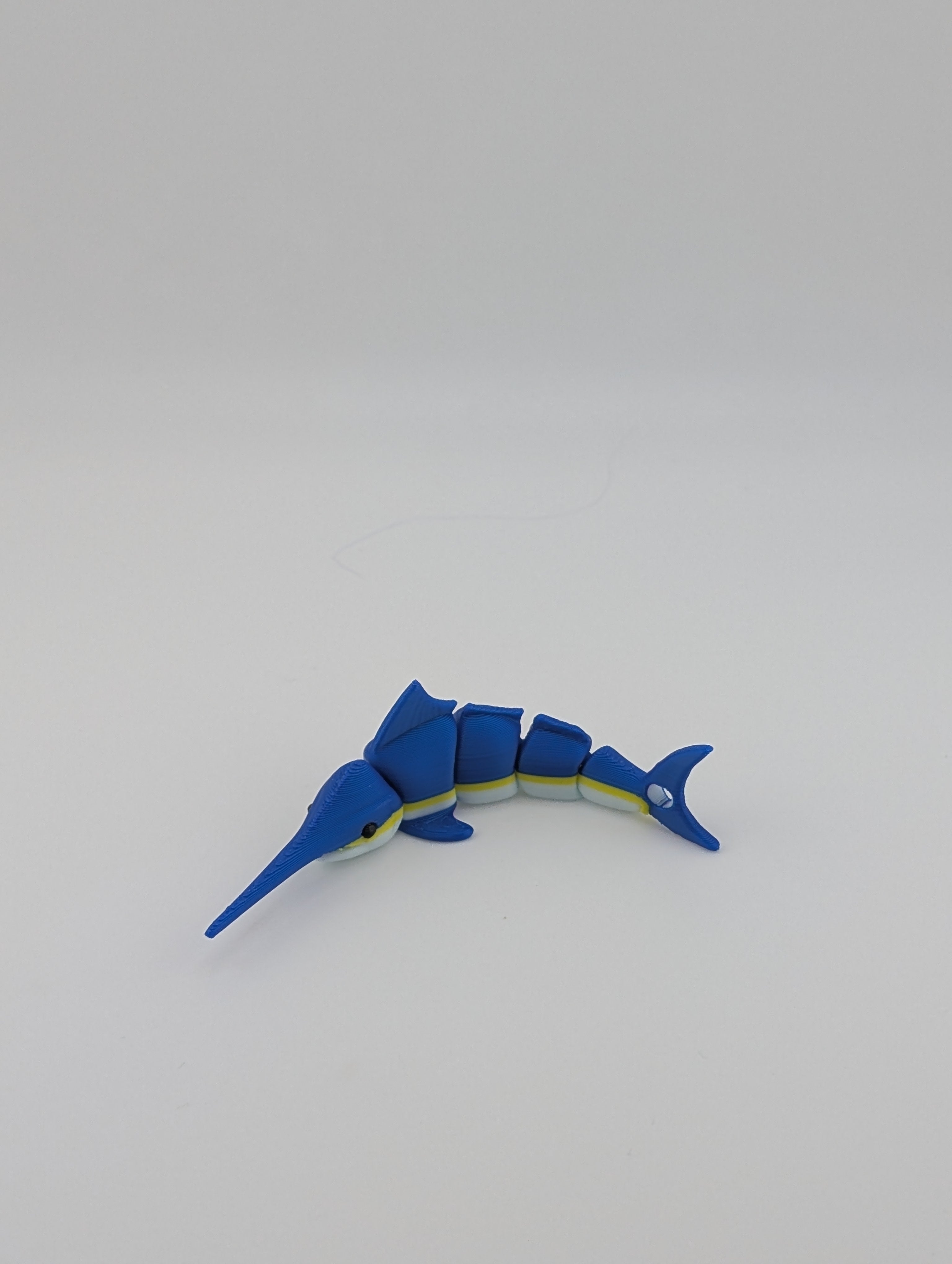 Flexi Swordfish Keychain – 4" Articulated Fidget Toy
