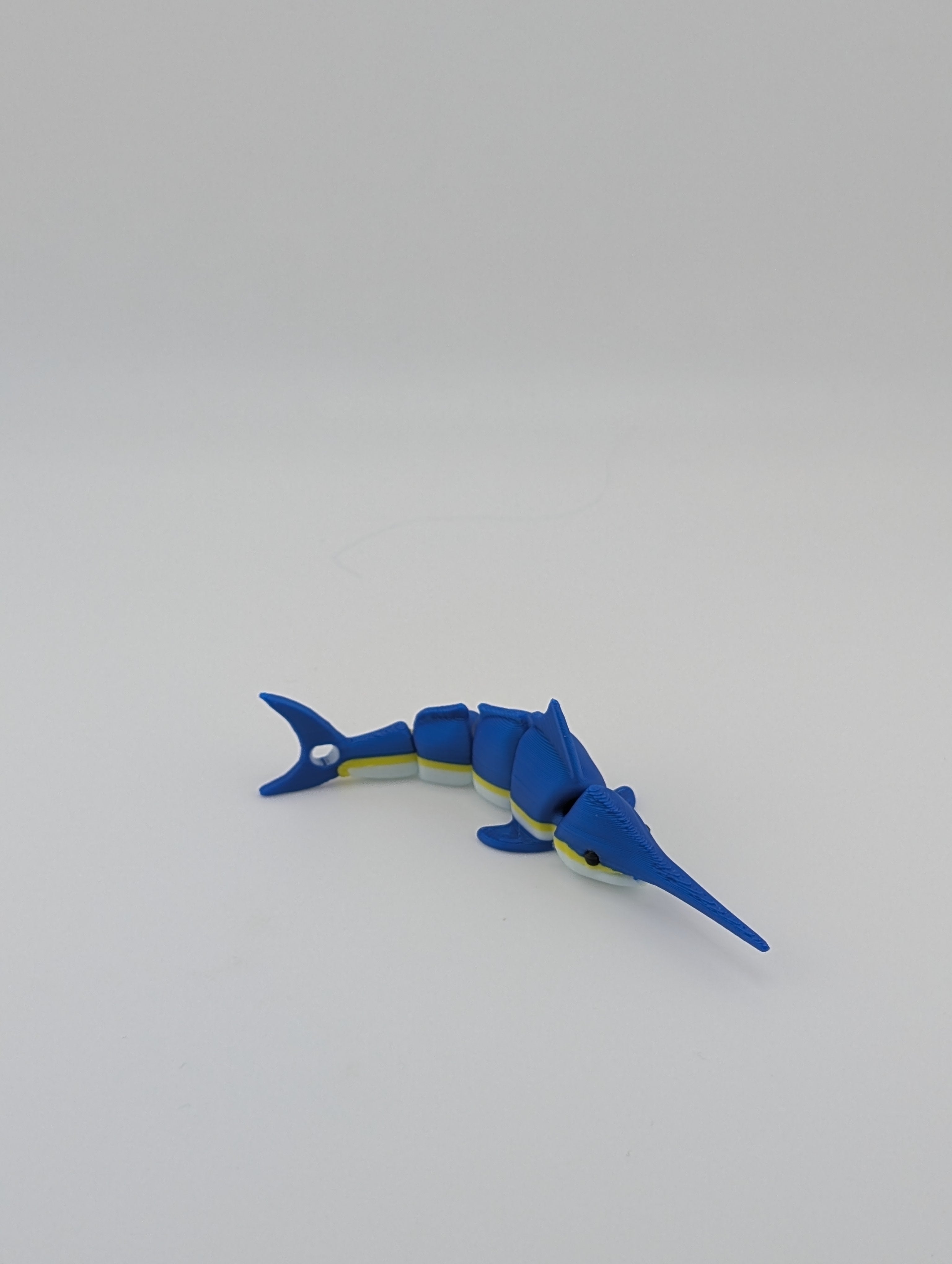 Flexi Swordfish Keychain – 4" Articulated Fidget Toy