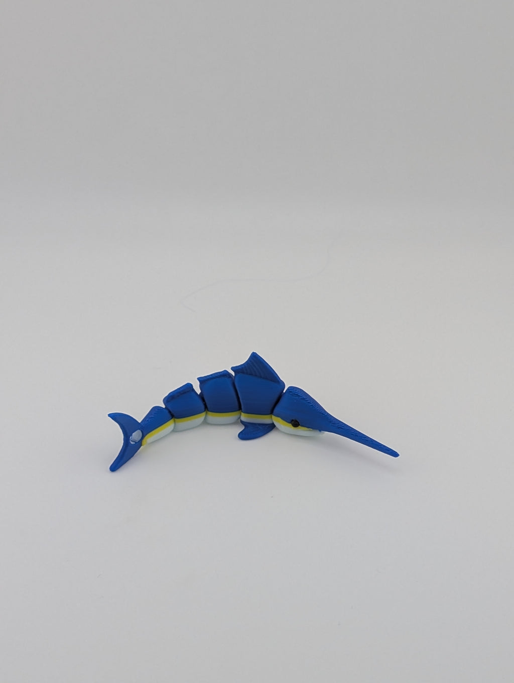 Flexi Swordfish Keychain – 4" Articulated Fidget Toy