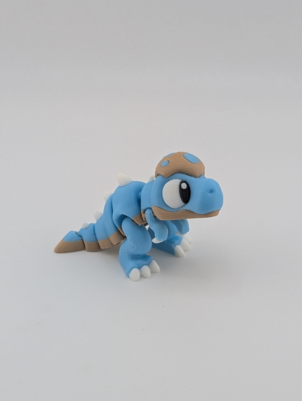 🦖🥚 Mini Hatchling T-Rex Flexi! 🦕 3D Printed Dino with Eggshell Cap ✨🦴