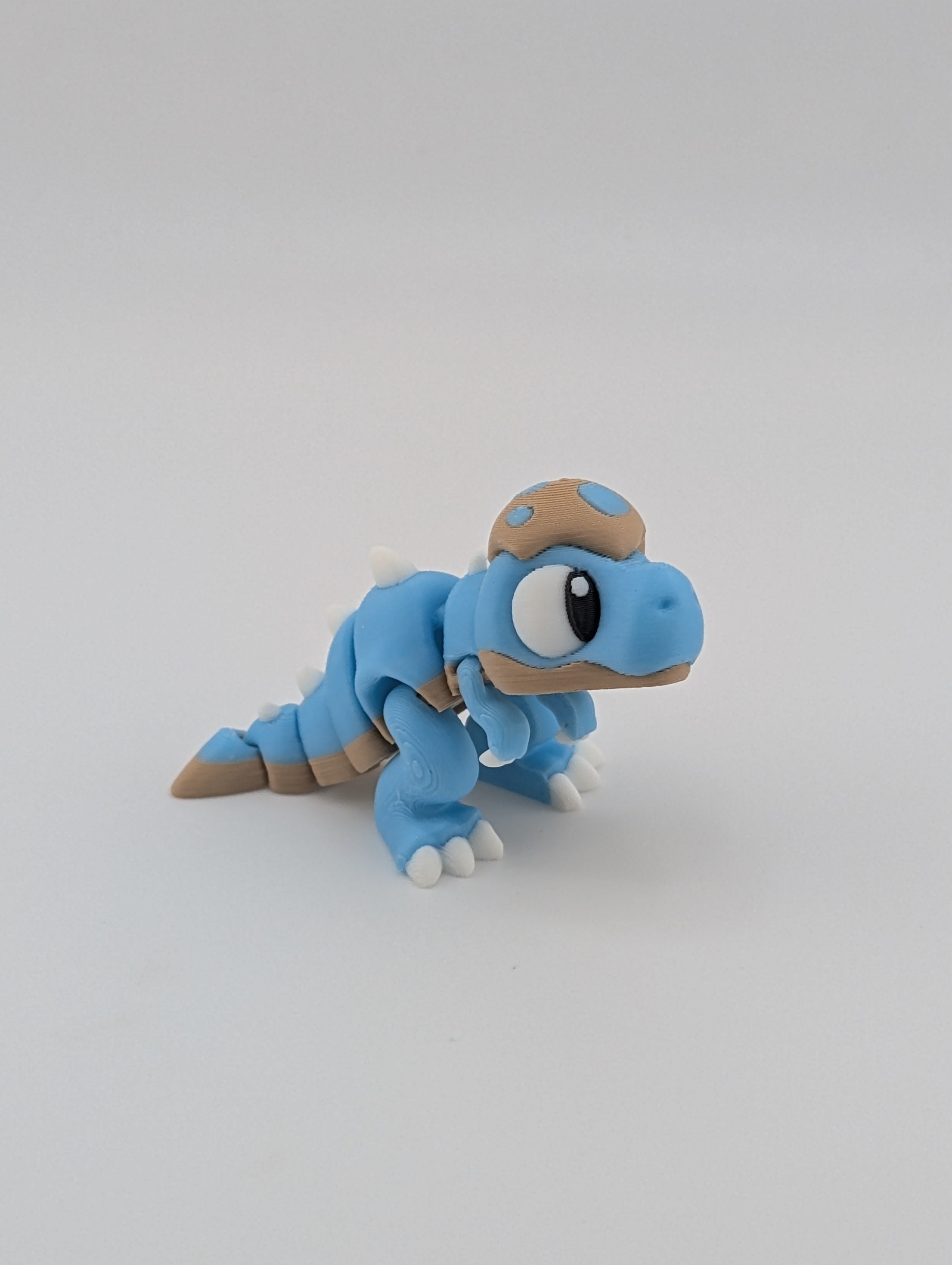 🦖🥚 Mini Hatchling T-Rex Flexi! 🦕 3D Printed Dino with Eggshell Cap ✨🦴