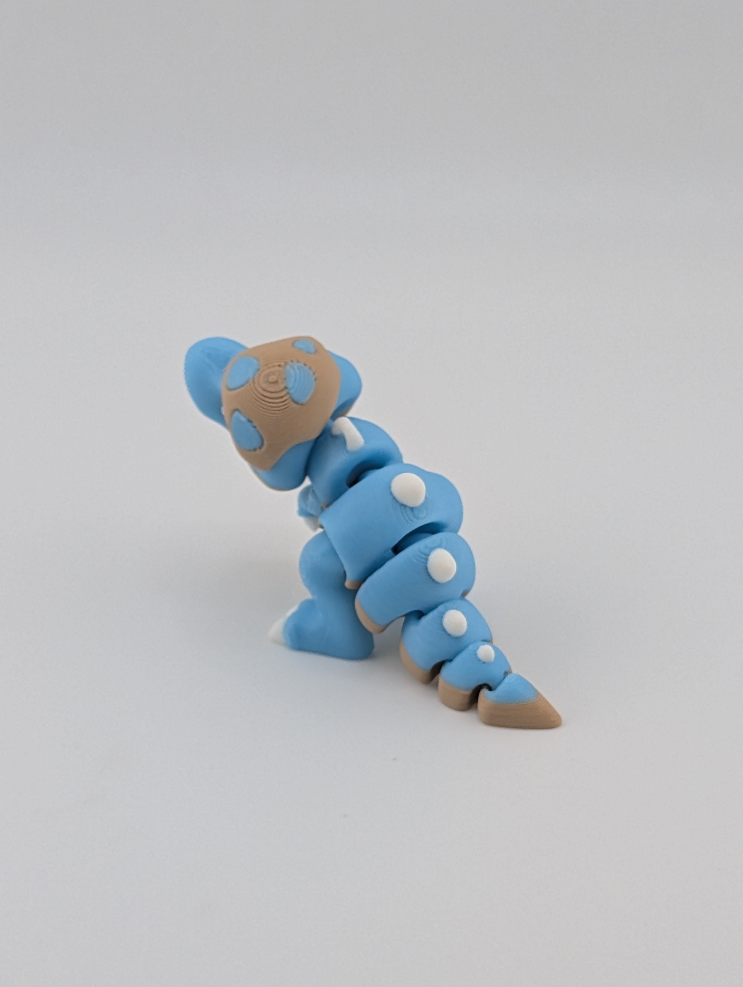 🦖🥚 Mini Hatchling T-Rex Flexi! 🦕 3D Printed Dino with Eggshell Cap ✨🦴
