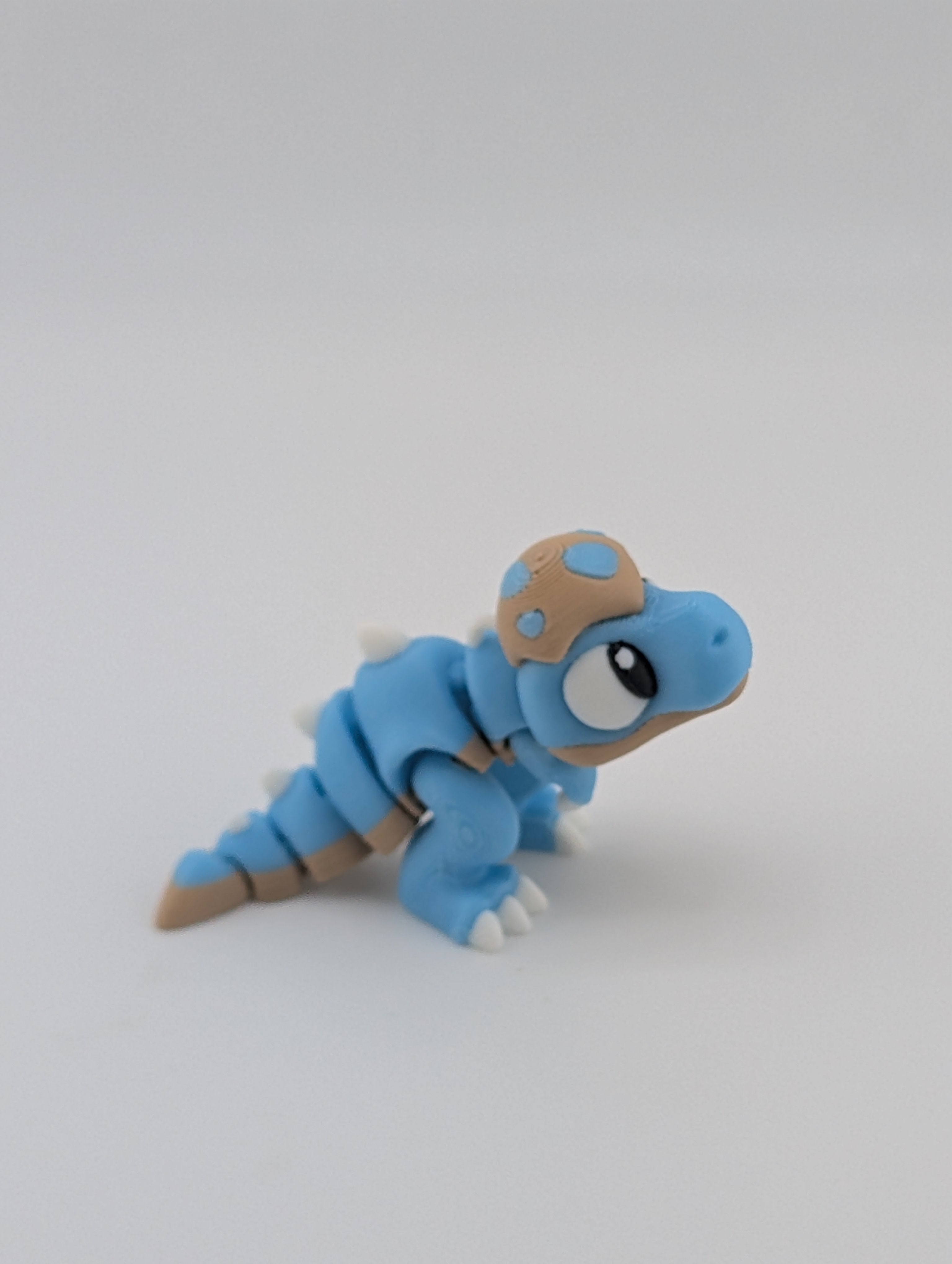 🦖🥚 Mini Hatchling T-Rex Flexi! 🦕 3D Printed Dino with Eggshell Cap ✨🦴