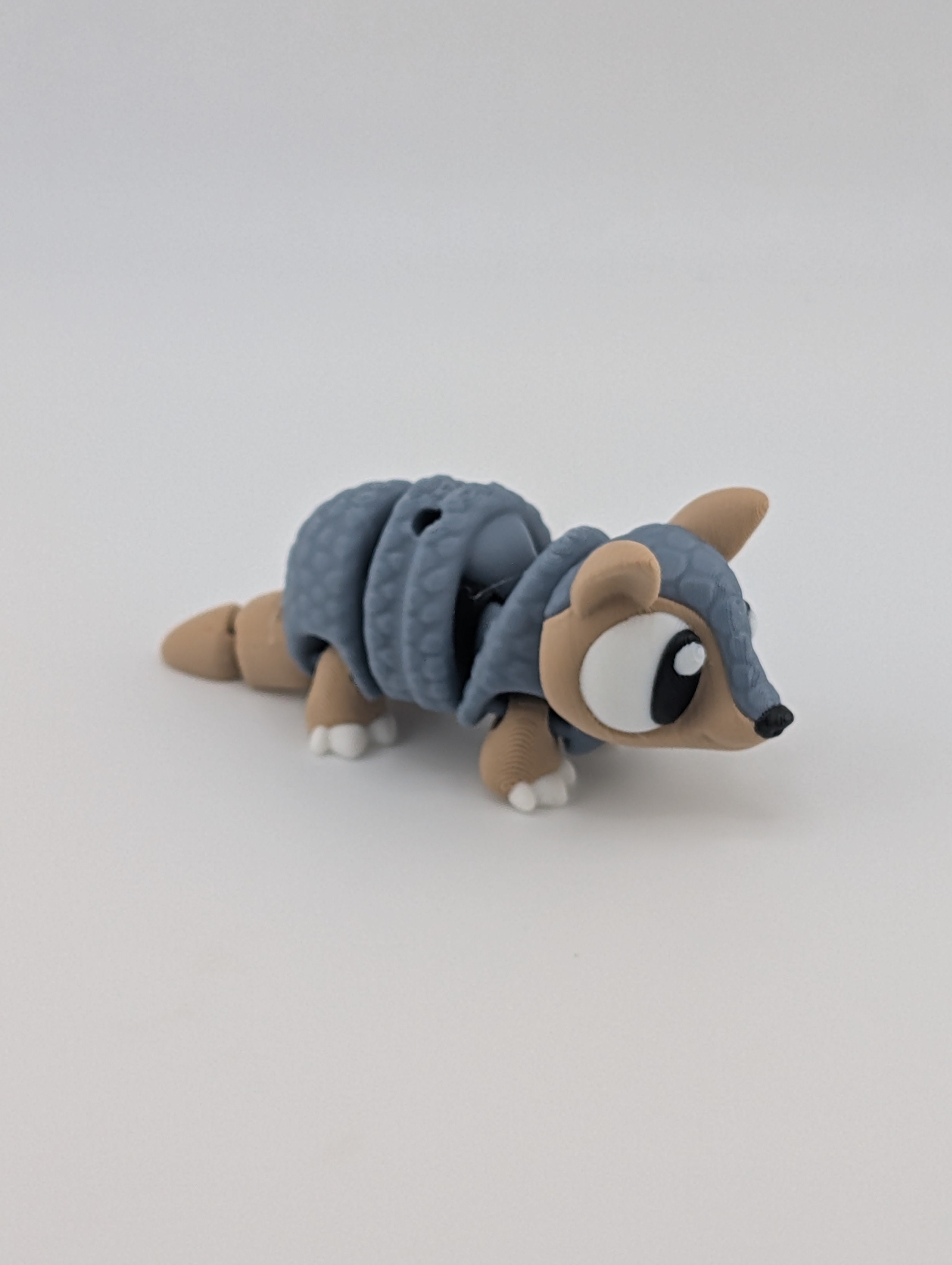 Mini Flexi Armadillo Keychain | 3" Articulated 3D Printed Texas Fidget