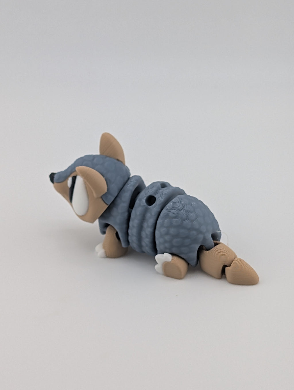 Mini Flexi Armadillo Keychain | 3" Articulated 3D Printed Texas Fidget