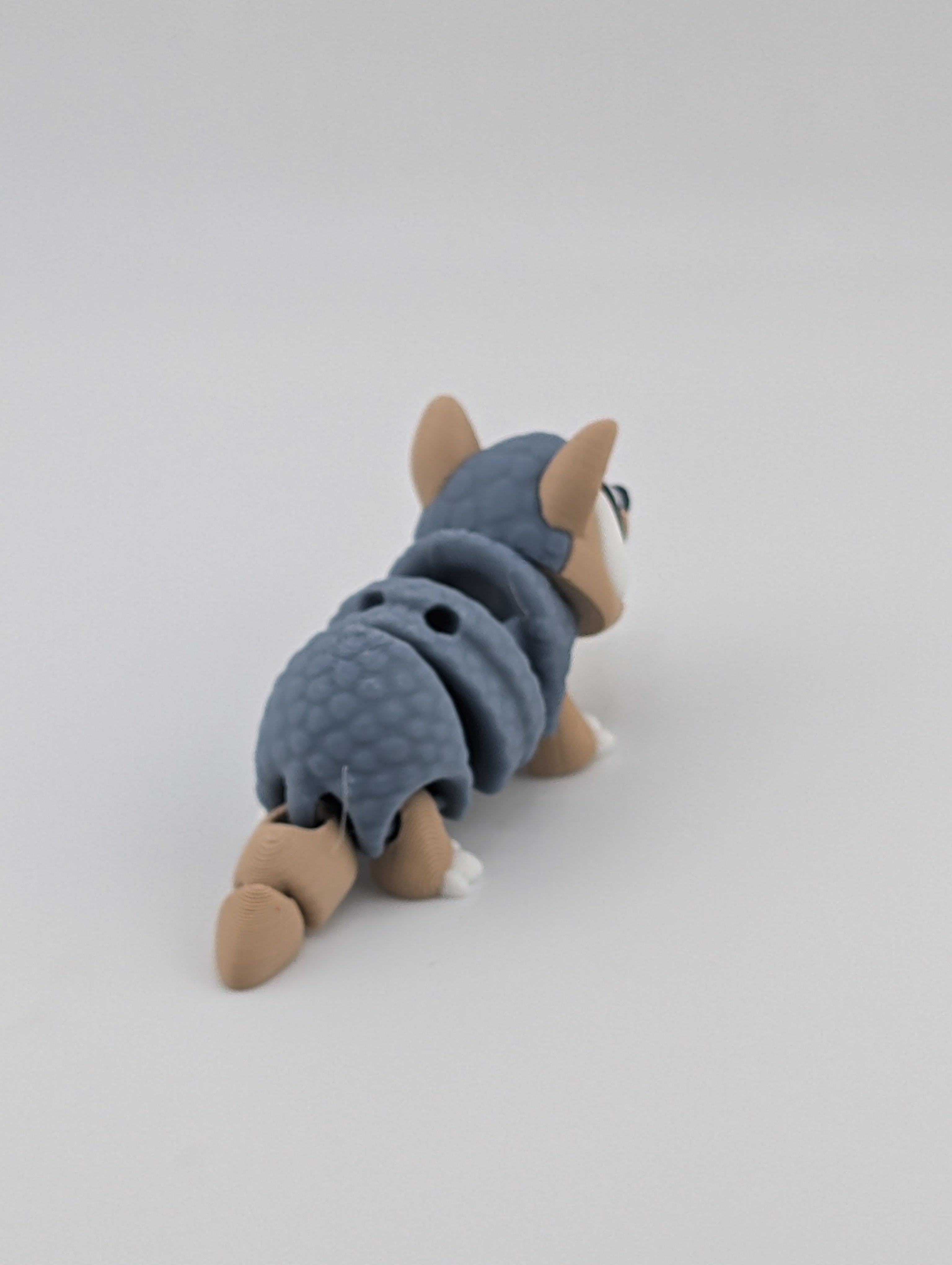 Mini Flexi Armadillo Keychain | 3" Articulated 3D Printed Texas Fidget