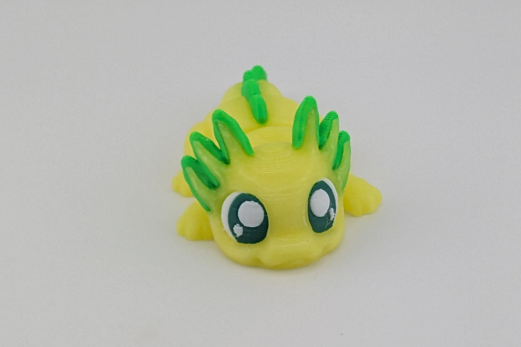☀️🦎 UV-Glow Mini Axolotl! 🌈 3" Sun-Reactive Articulated Fidget Charm ✨🫧