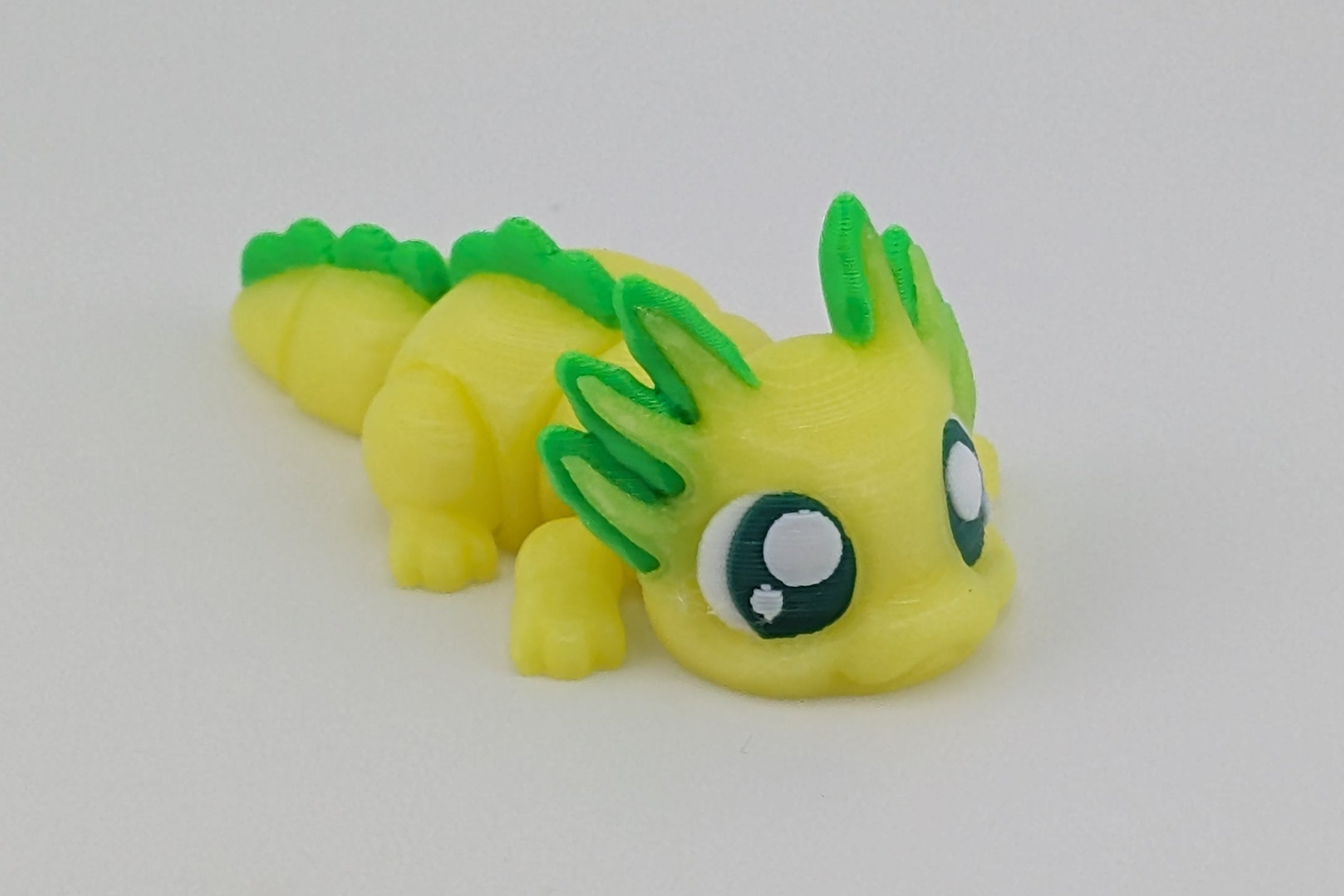 ☀️🦎 UV-Glow Mini Axolotl! 🌈 3" Sun-Reactive Articulated Fidget Charm ✨🫧