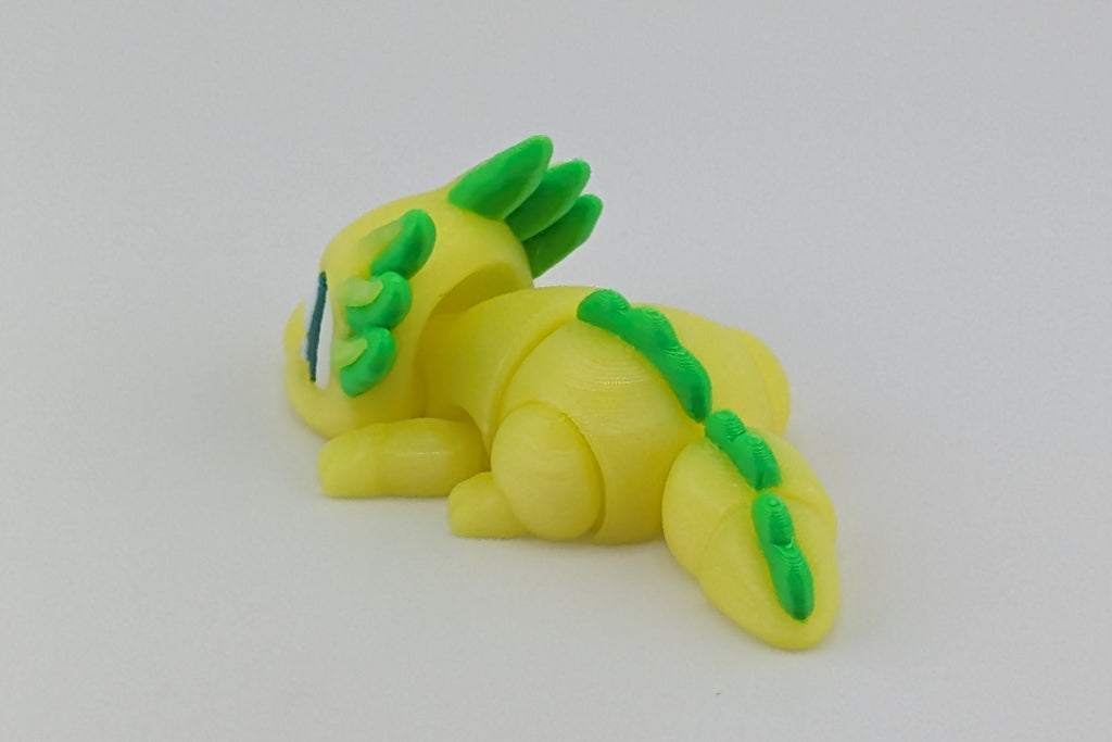 ☀️🦎 UV-Glow Mini Axolotl! 🌈 3" Sun-Reactive Articulated Fidget Charm ✨🫧