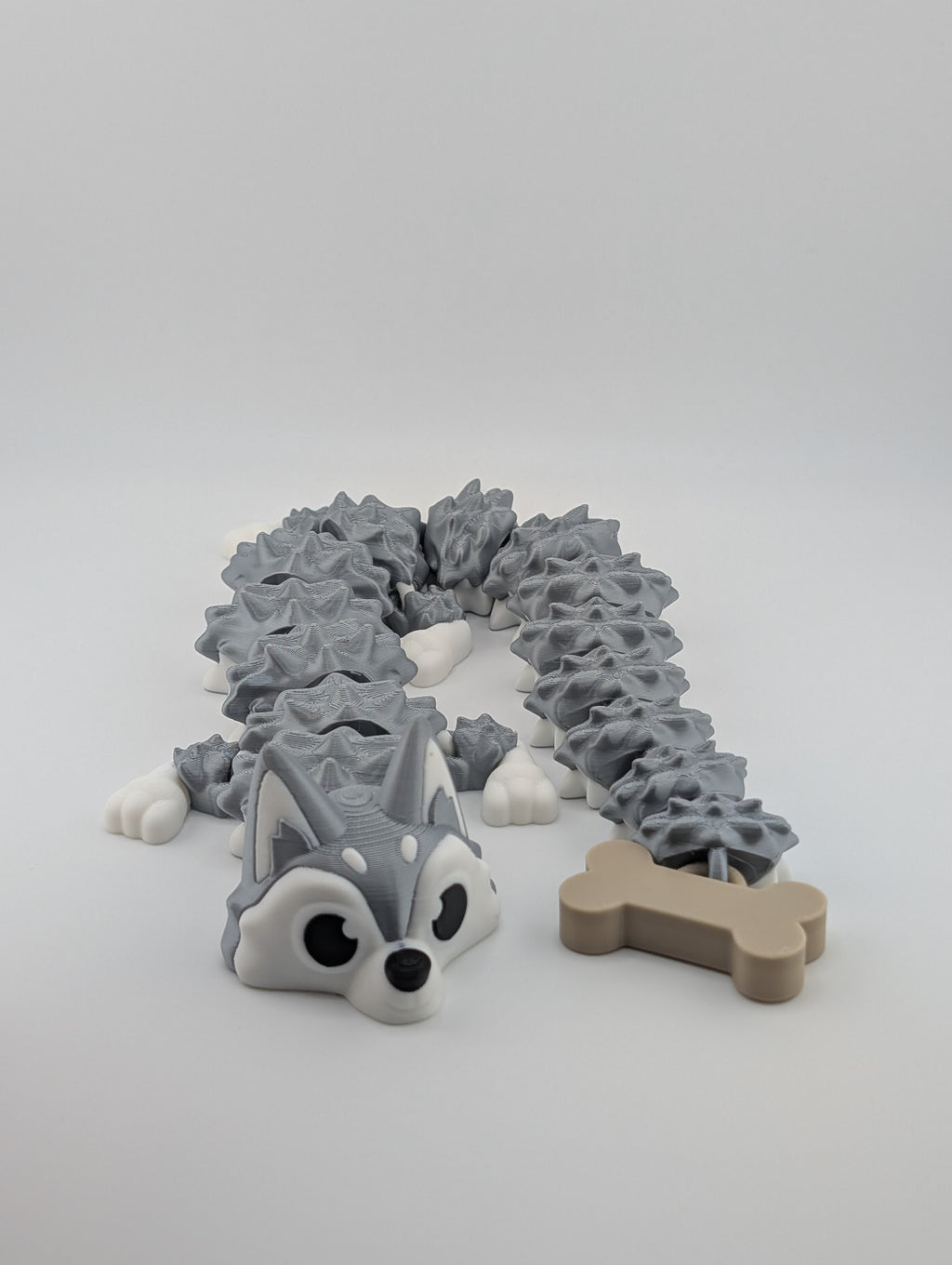 Husky Flexi Dragon – 16.5" Arctic Fidget Friend
