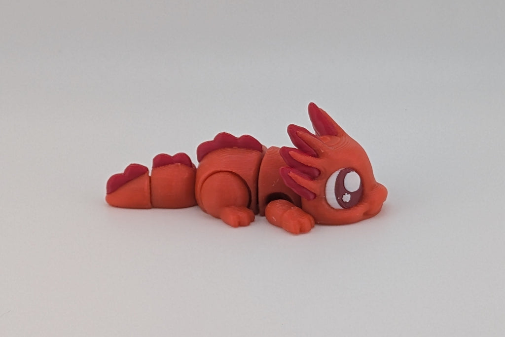 ☀️🦎 UV-Glow Mini Axolotl! 🌈 3" Sun-Reactive Articulated Fidget Charm ✨🫧