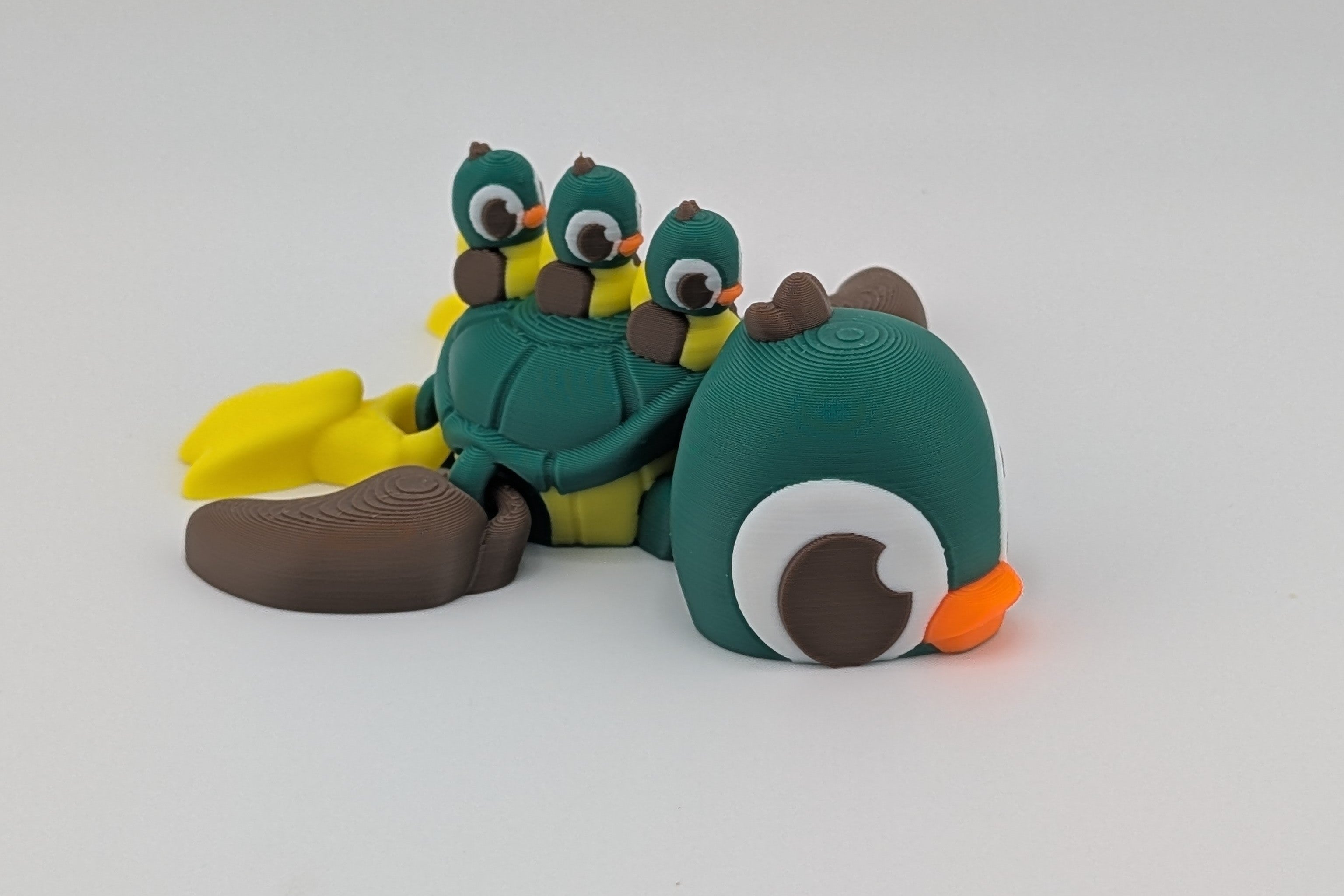 Waddle into whimsy with this duck-inspired Turtle Flexi Toy