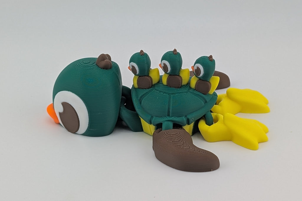 Waddle into whimsy with this duck-inspired Turtle Flexi Toy