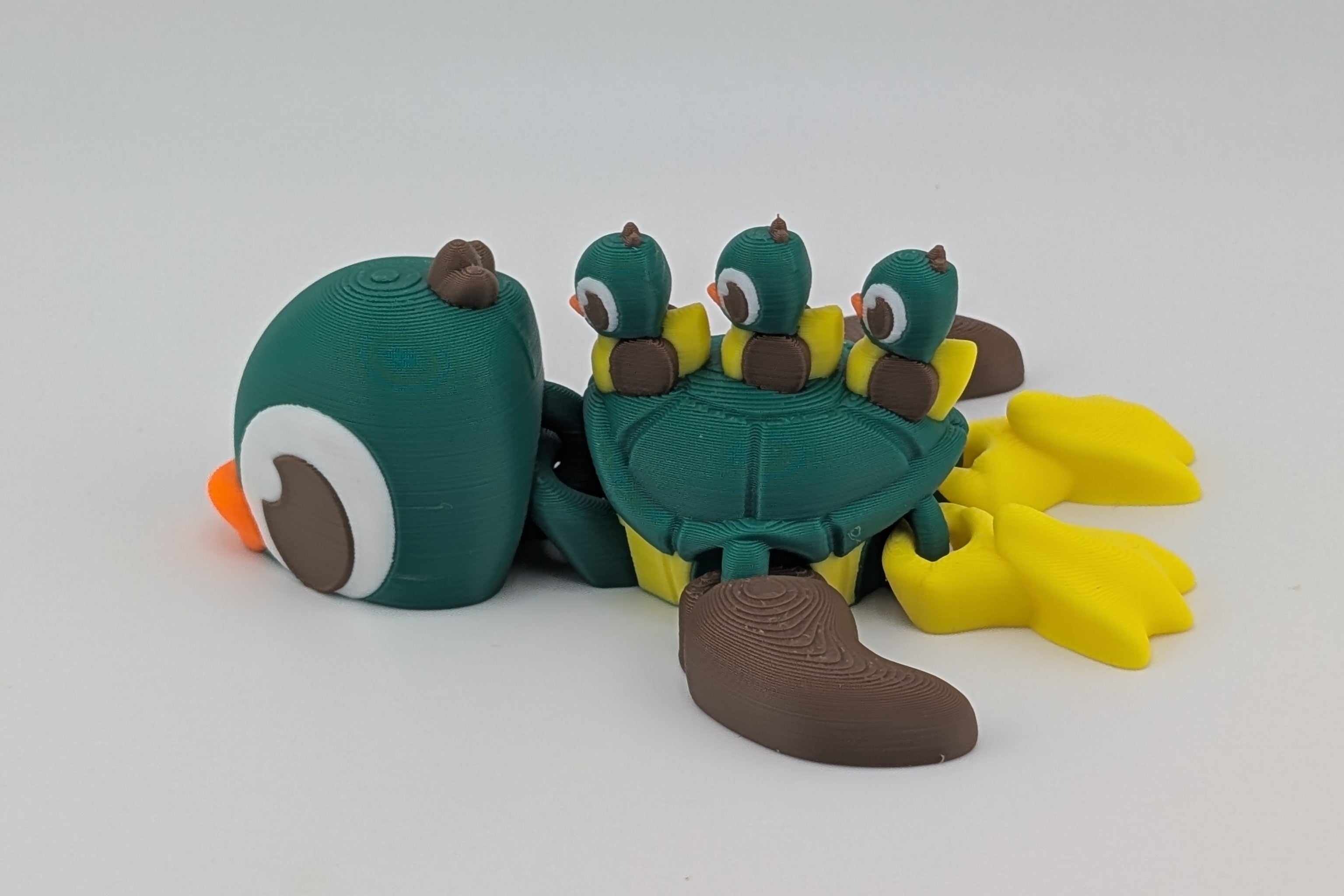Waddle into whimsy with this duck-inspired Turtle Flexi Toy
