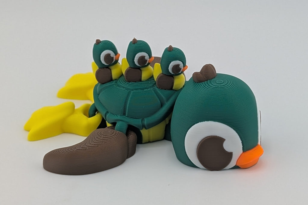 Waddle into whimsy with this duck-inspired Turtle Flexi Toy