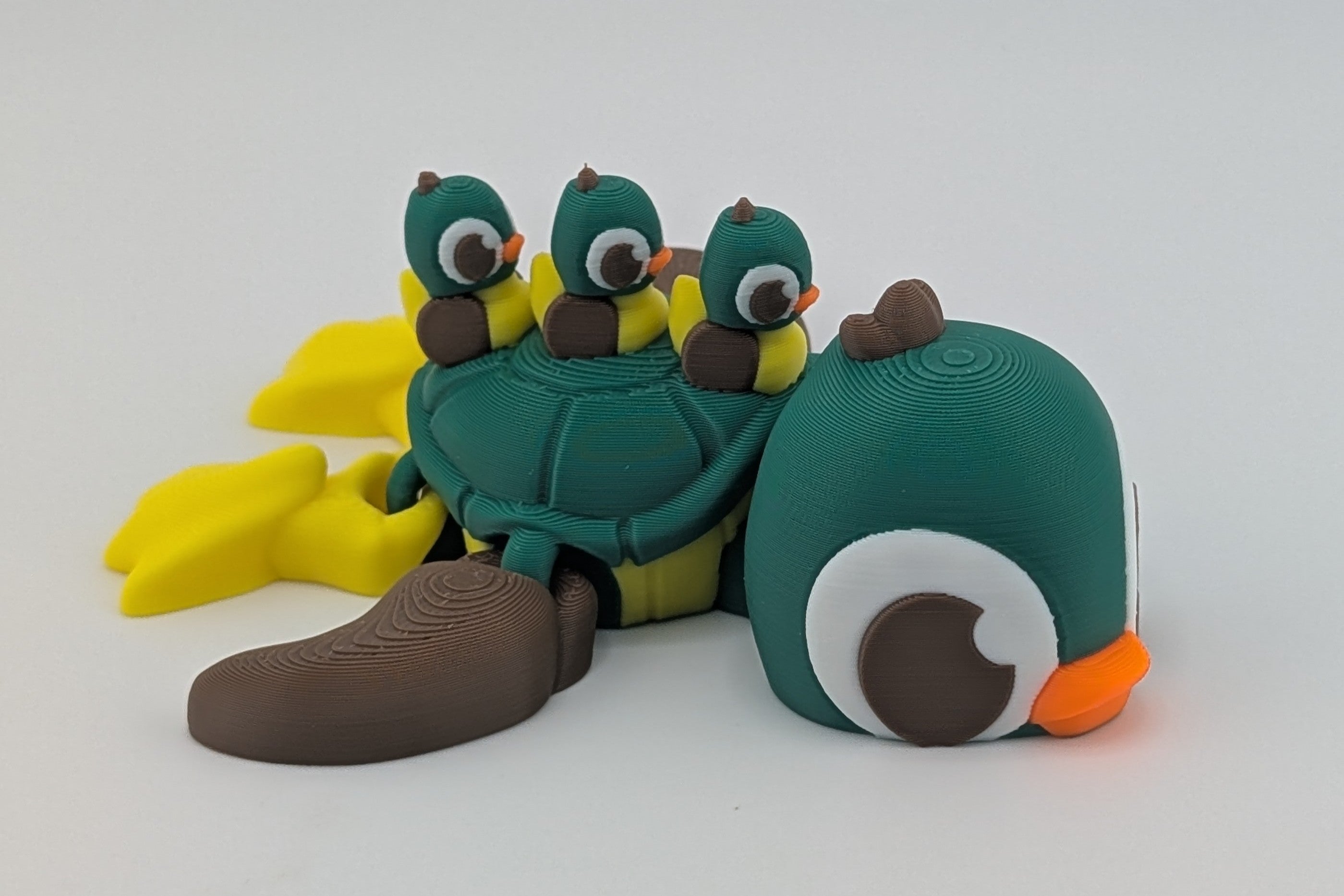 Waddle into whimsy with this duck-inspired Turtle Flexi Toy