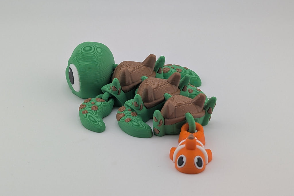 Turtle Dragon Fidget Toy – Sensory-Friendly PLA Creature (5.25")