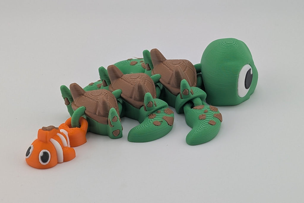 Turtle Dragon Fidget Toy – Sensory-Friendly PLA Creature (5.25")