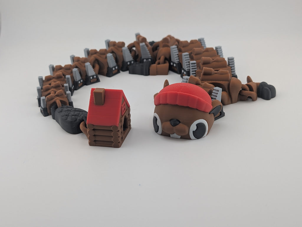 Flexi Beaver Dragon – 17" Articulating Fidget Friend!